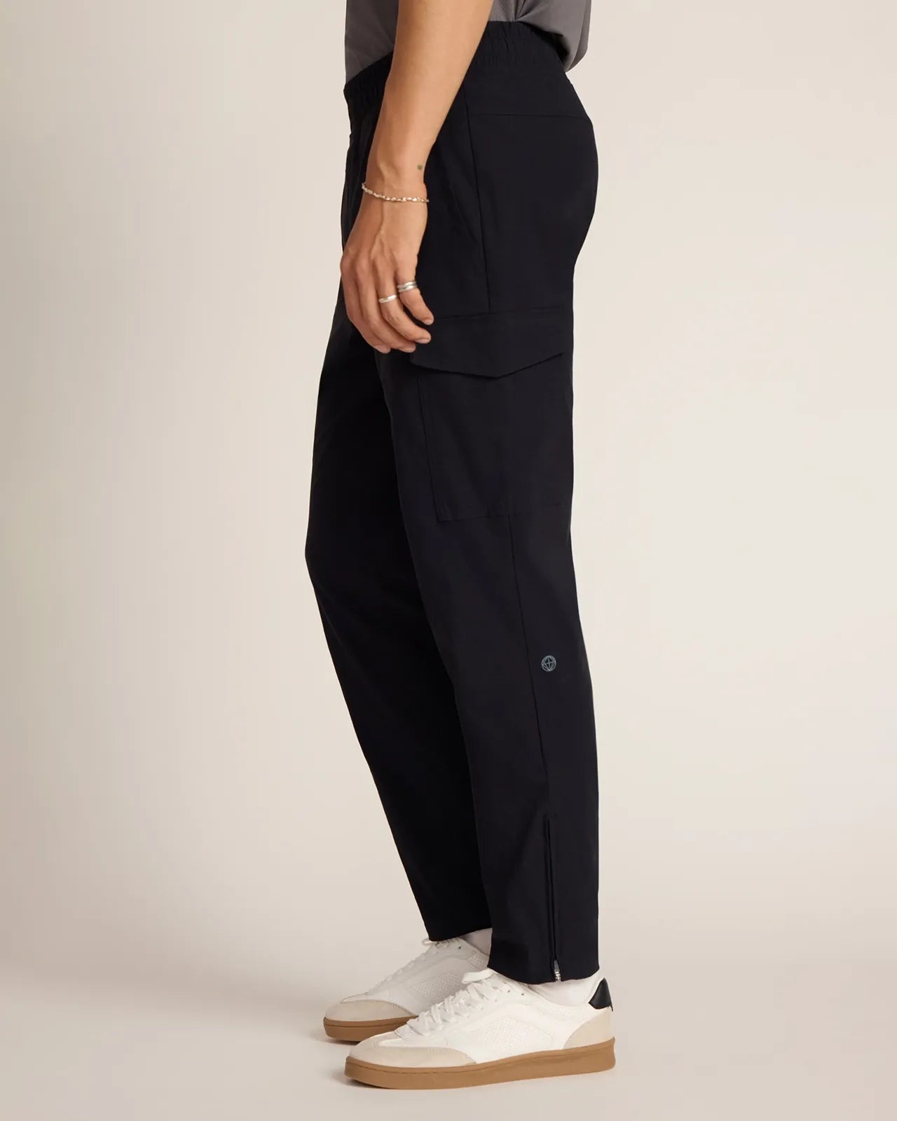 The Active Stretch GRS Certified Recycled Nylon Jogger - Black