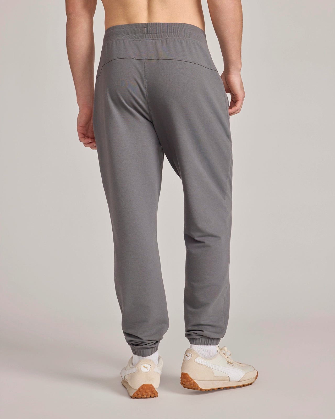 The Soft Terry Organic Cotton Jogger  - Castle Rock Grey