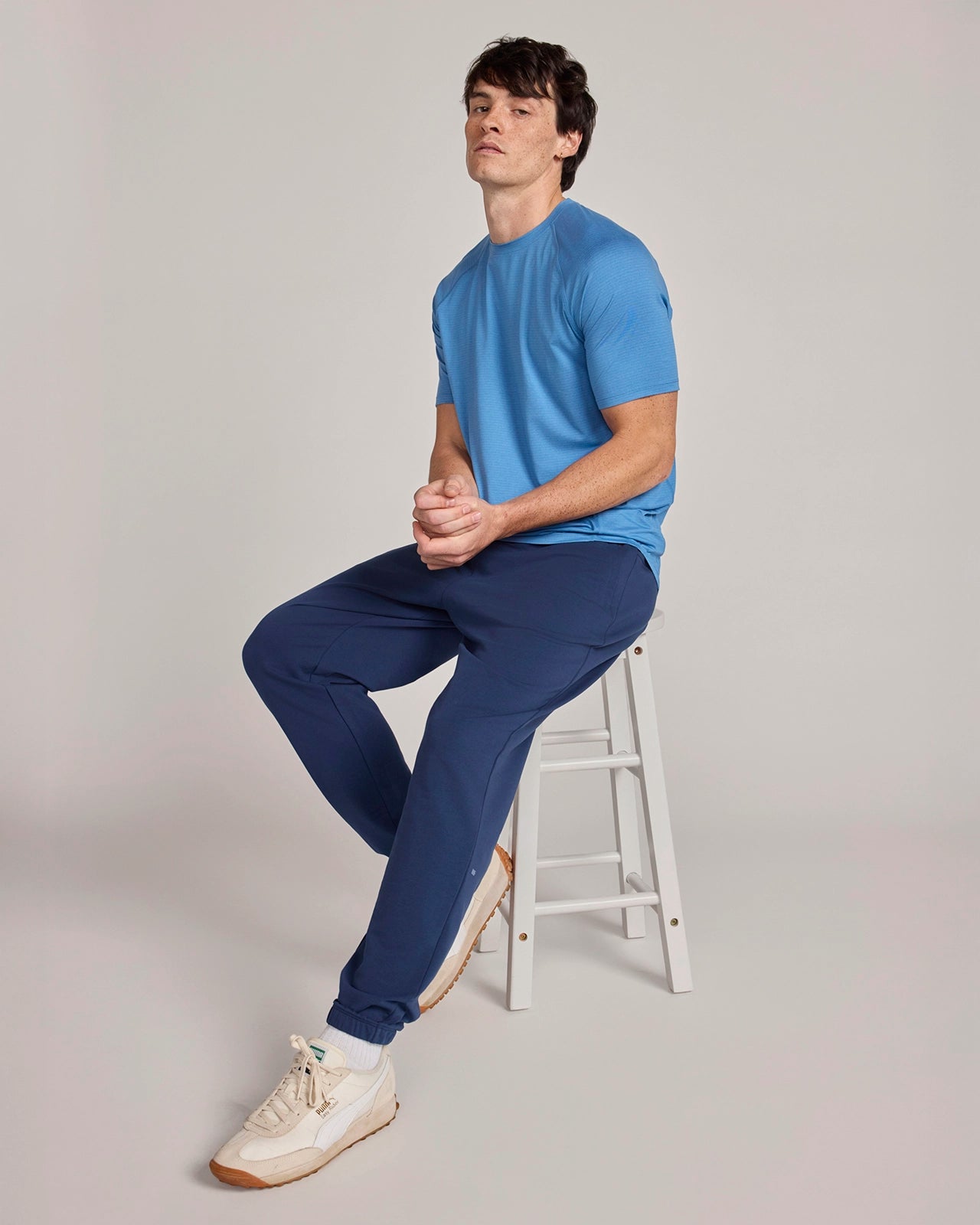 The Soft Terry Organic Cotton Jogger  - Dress Blues