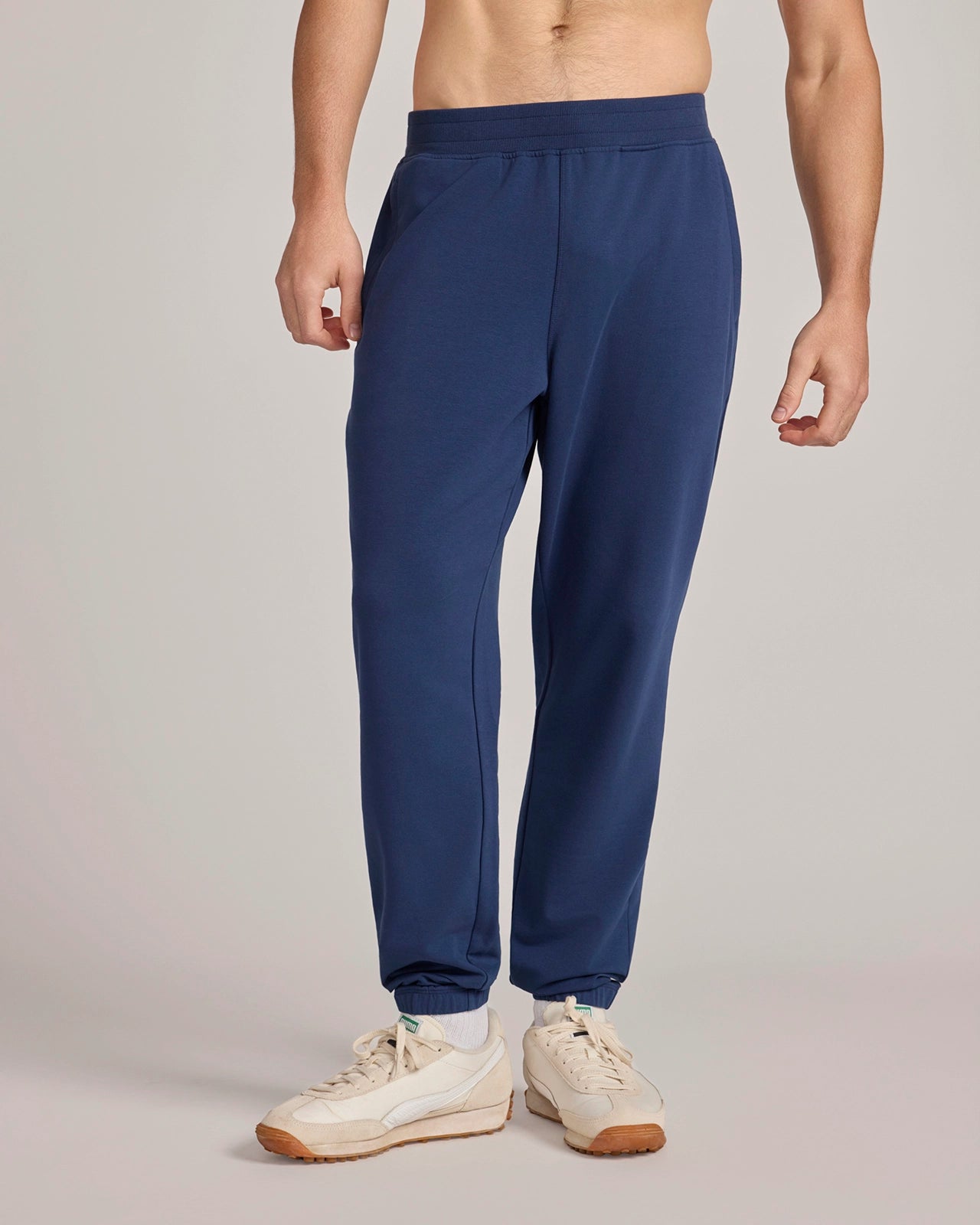 The Soft Terry Organic Cotton Jogger  - Dress Blues