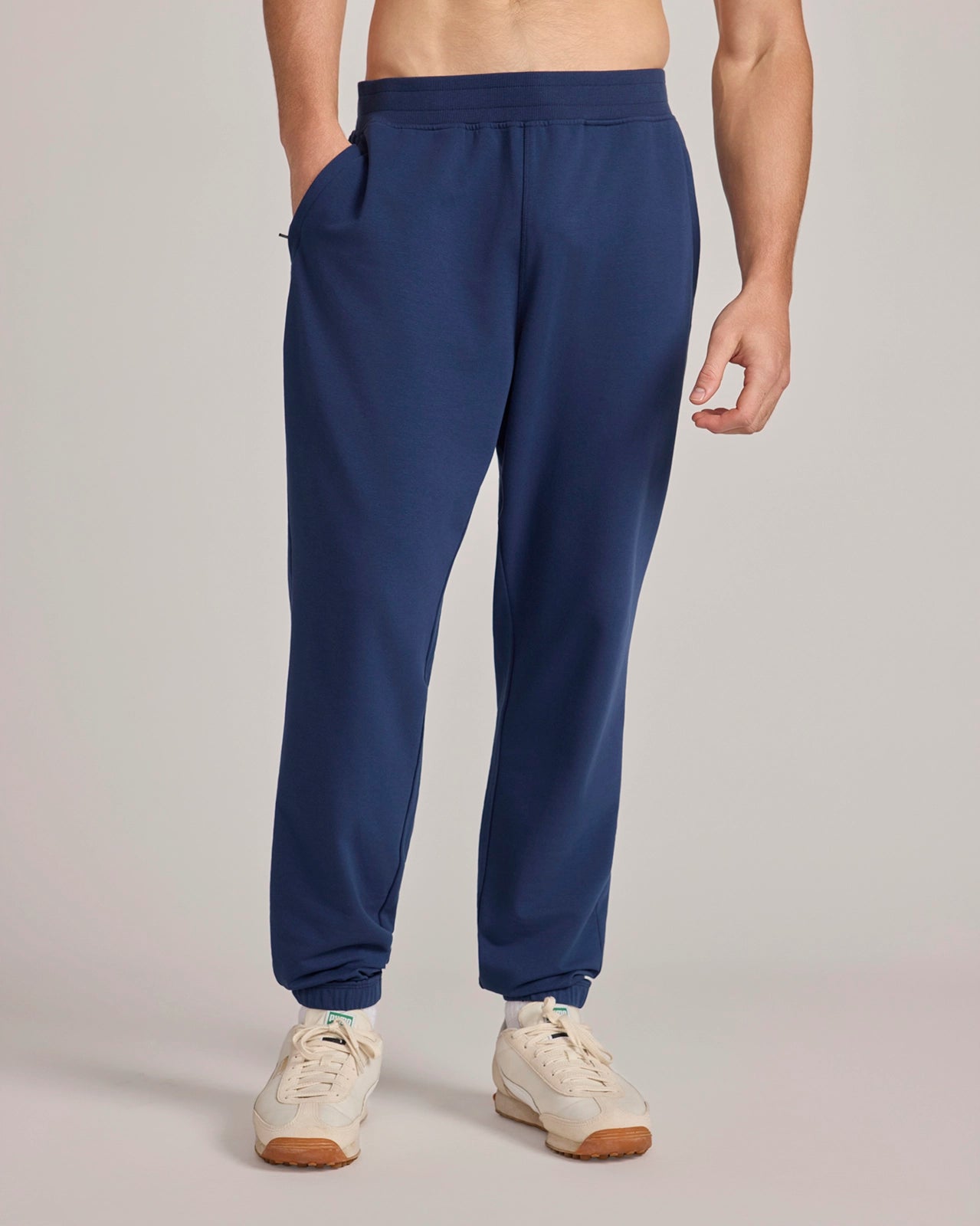 The Soft Terry Organic Cotton Jogger  - Dress Blues