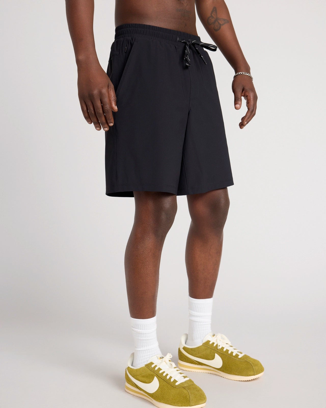 The Active GRS Certified Recycled Nylon Tricot Strato Short - Black