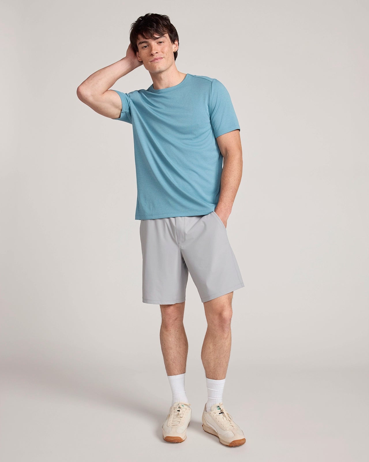 The Active GRS Certified Recycled Nylon Tricot Strato Short - Alloy Grey