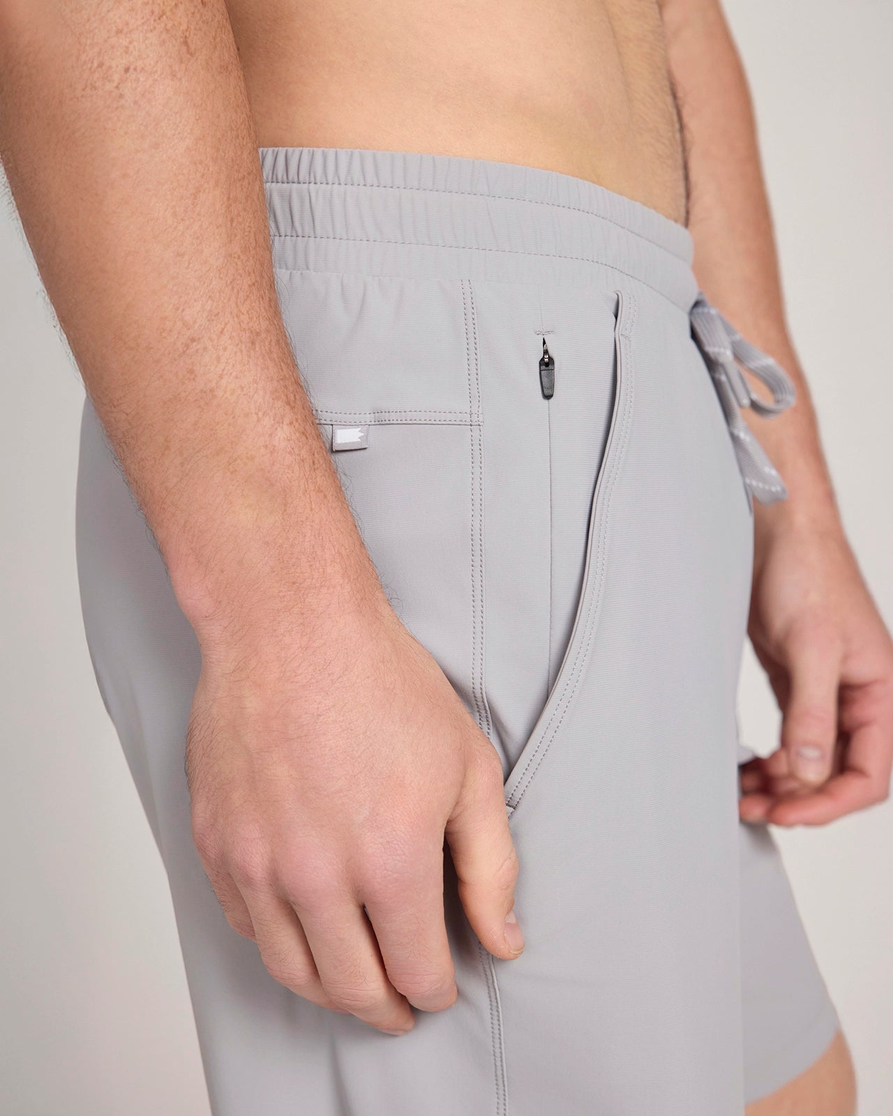 The Active GRS Certified Recycled Nylon Tricot Strato Short - Alloy Grey