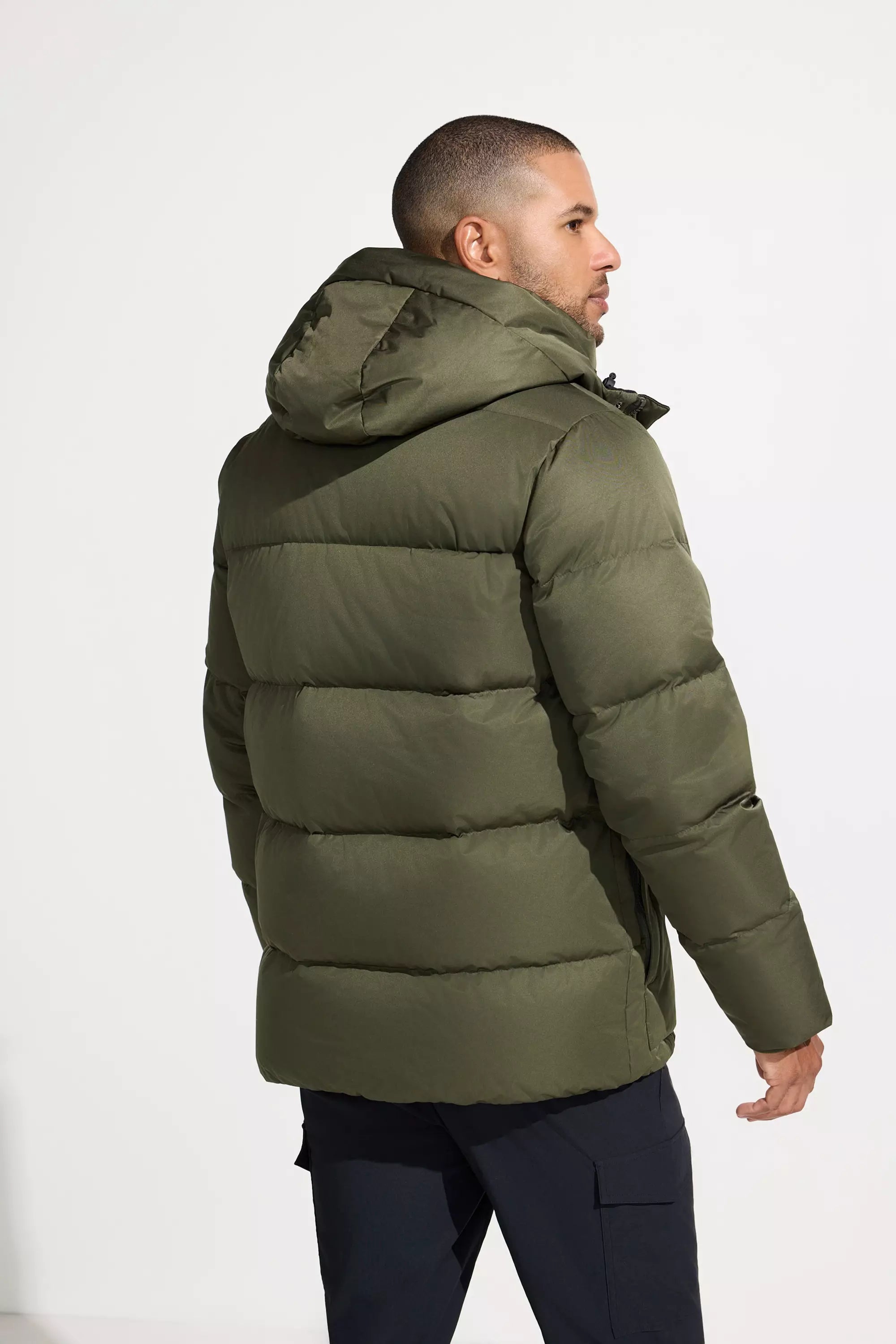 Men’s Down Fill Cargo Parka - Green