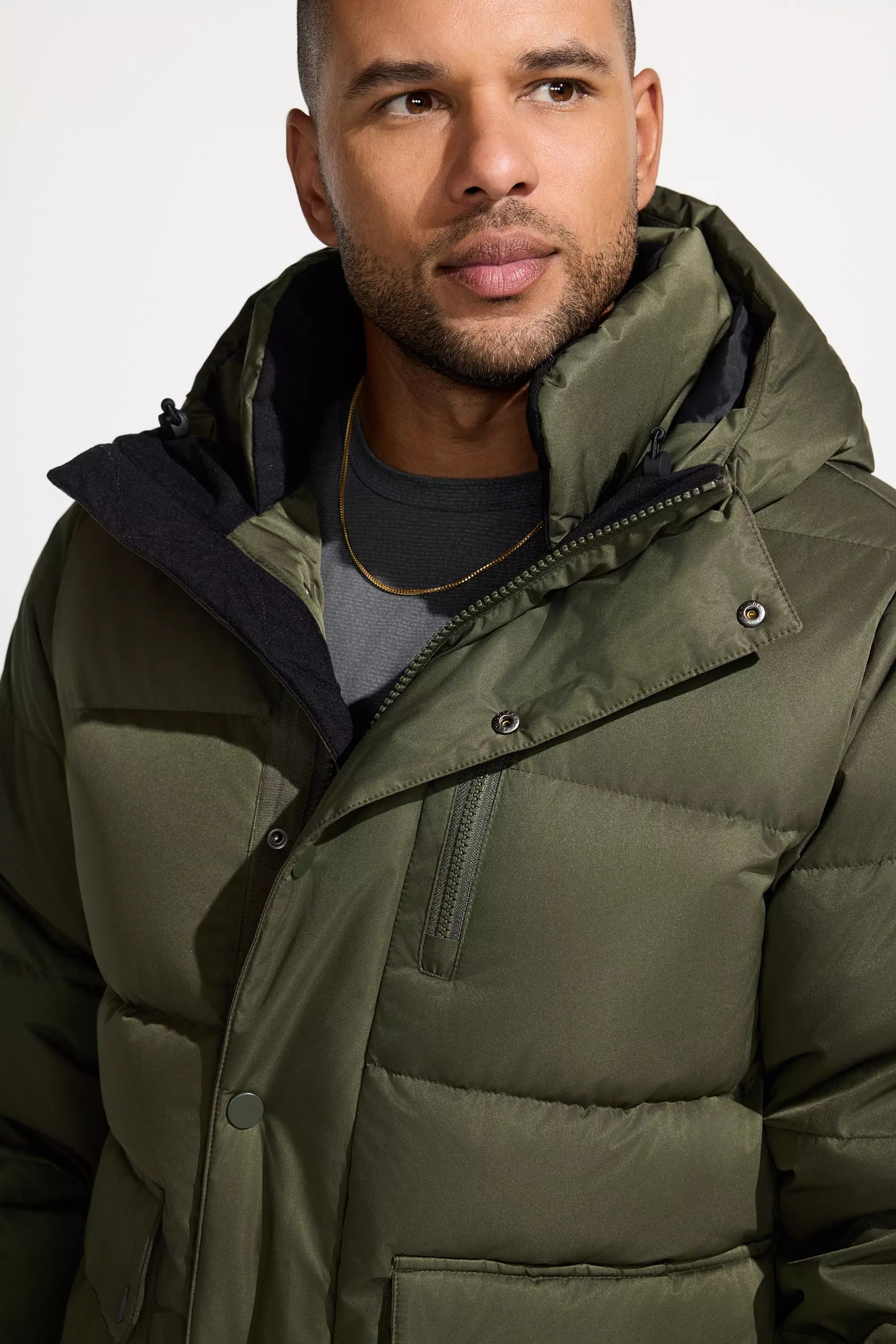 Men’s Down Fill Cargo Parka - Green