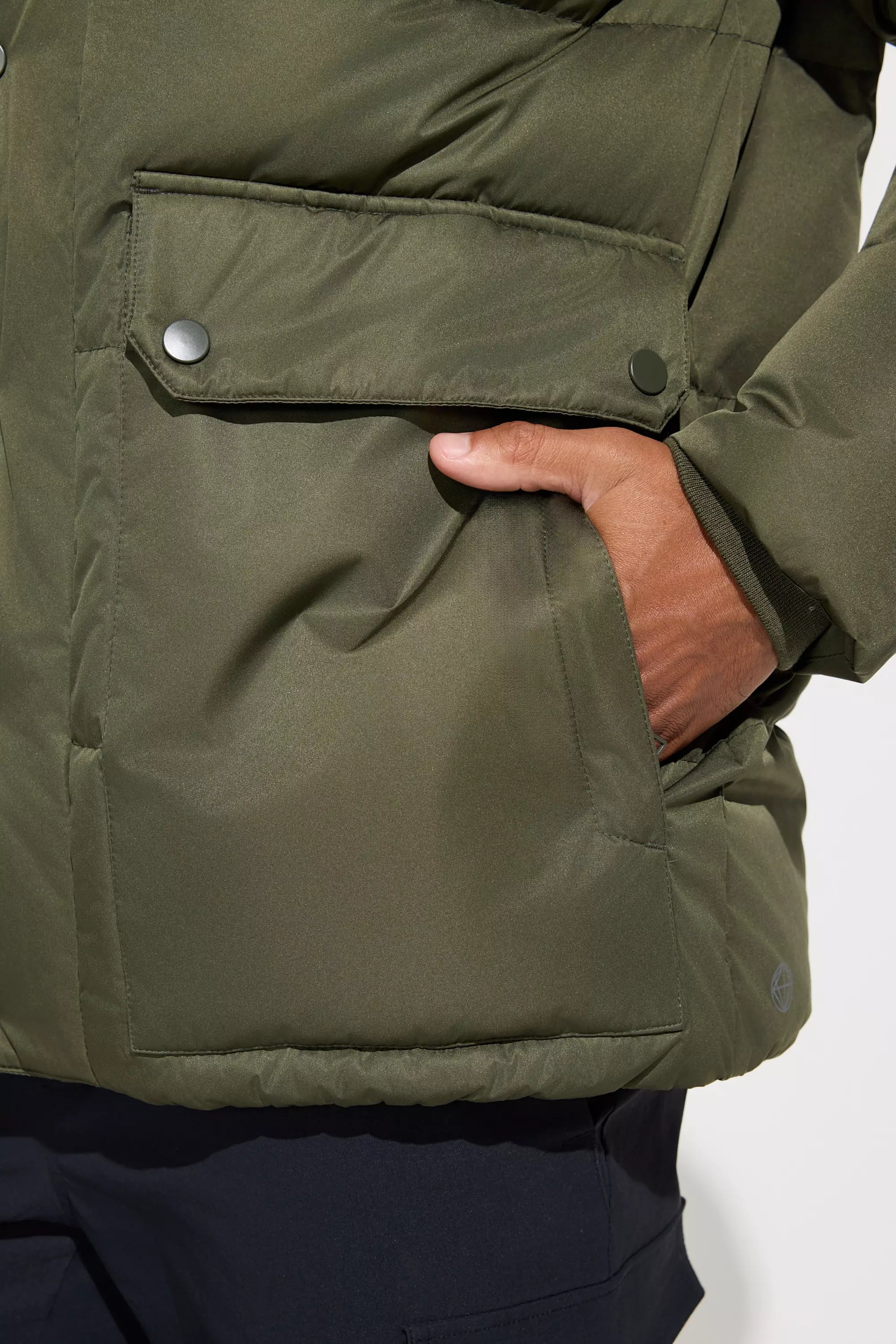 Men’s Down Fill Cargo Parka - Green