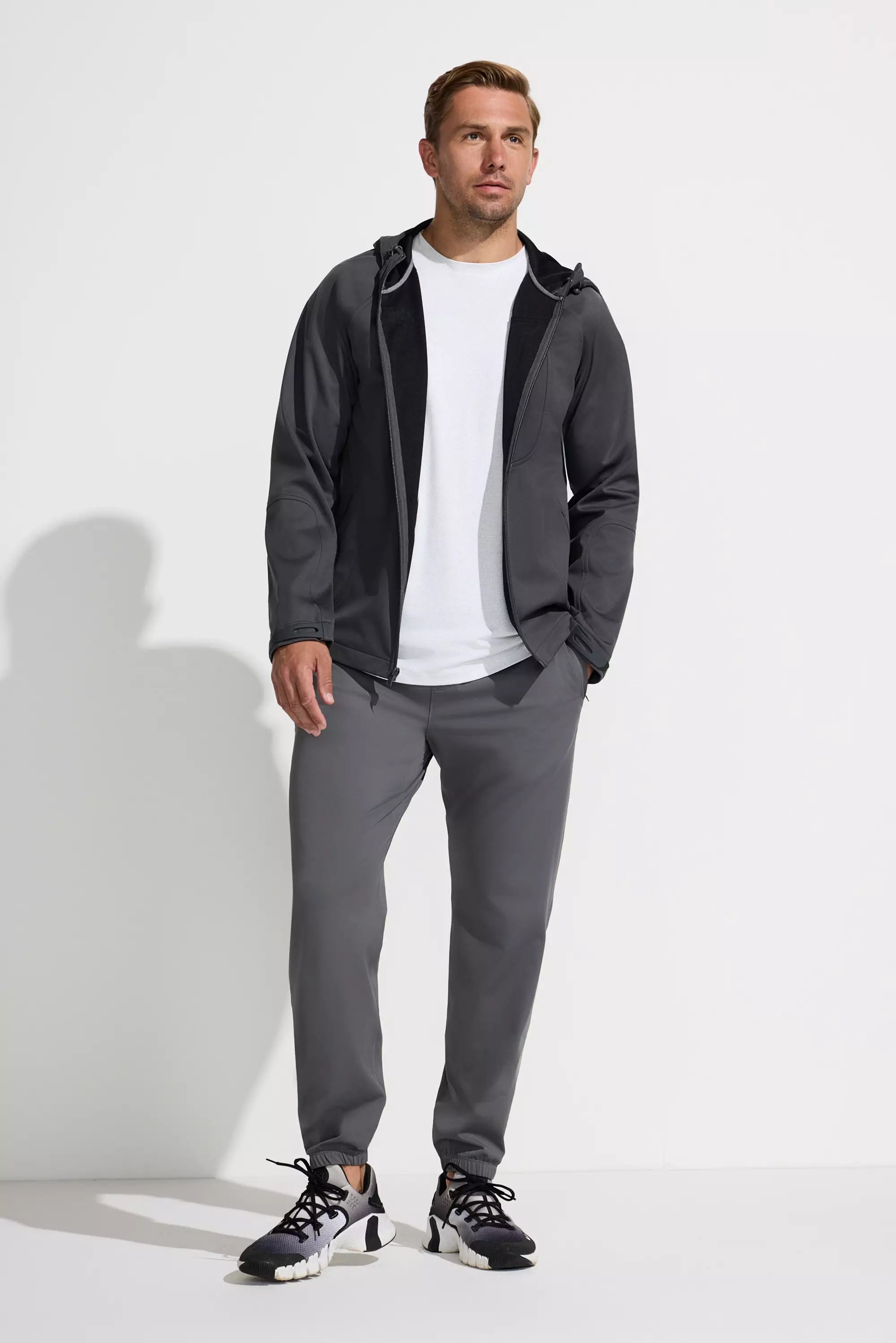 Men’s Axiom Full Zip Hooded Jacket - Volcanic Ash