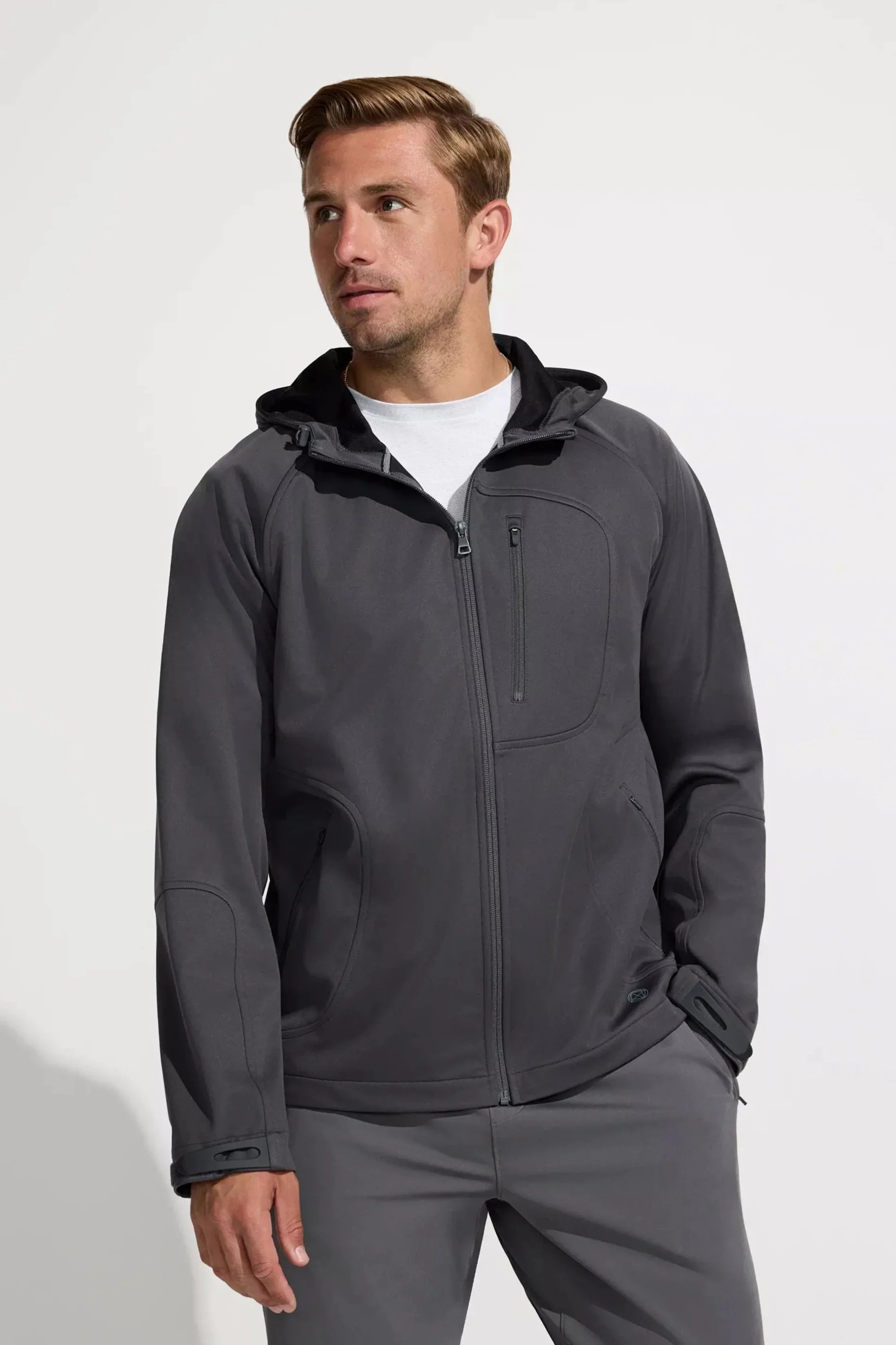 Men’s Axiom Full Zip Hooded Jacket - Volcanic Ash