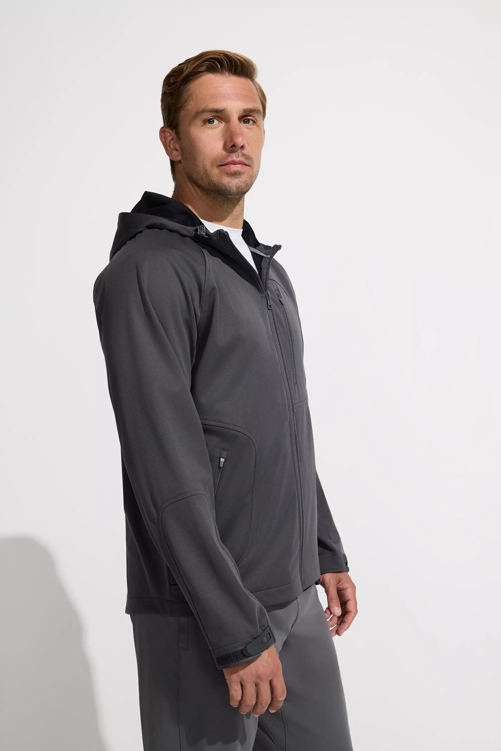Men’s Axiom Full Zip Hooded Jacket - Volcanic Ash