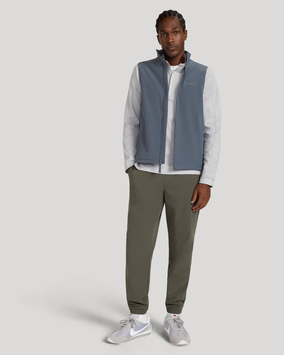 For general description, go to 'Main Product Description' region - The Active Bonded Vest - Bluish Grey