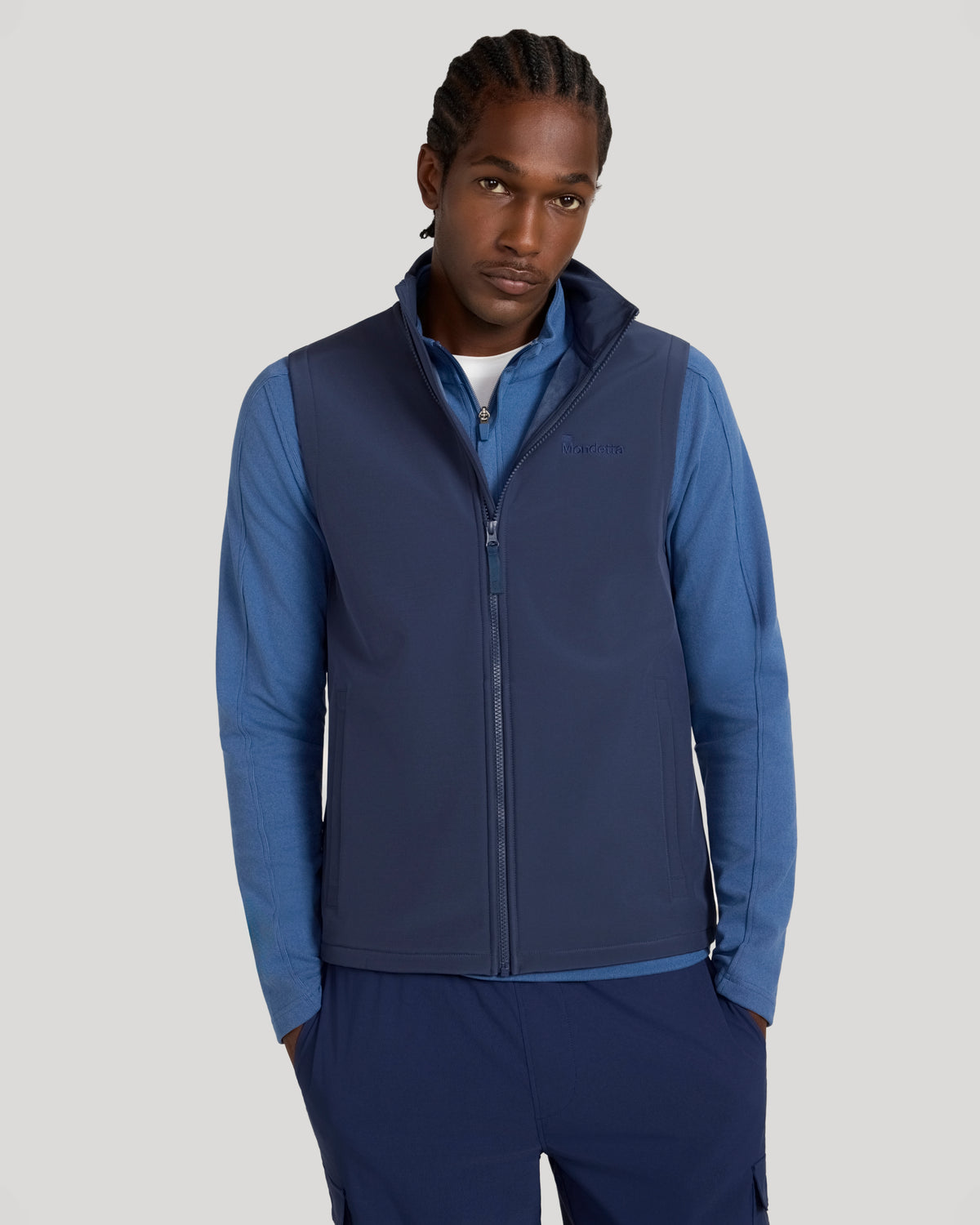 For general description, go to 'Main Product Description' region - The Active Bonded Vest - Navy