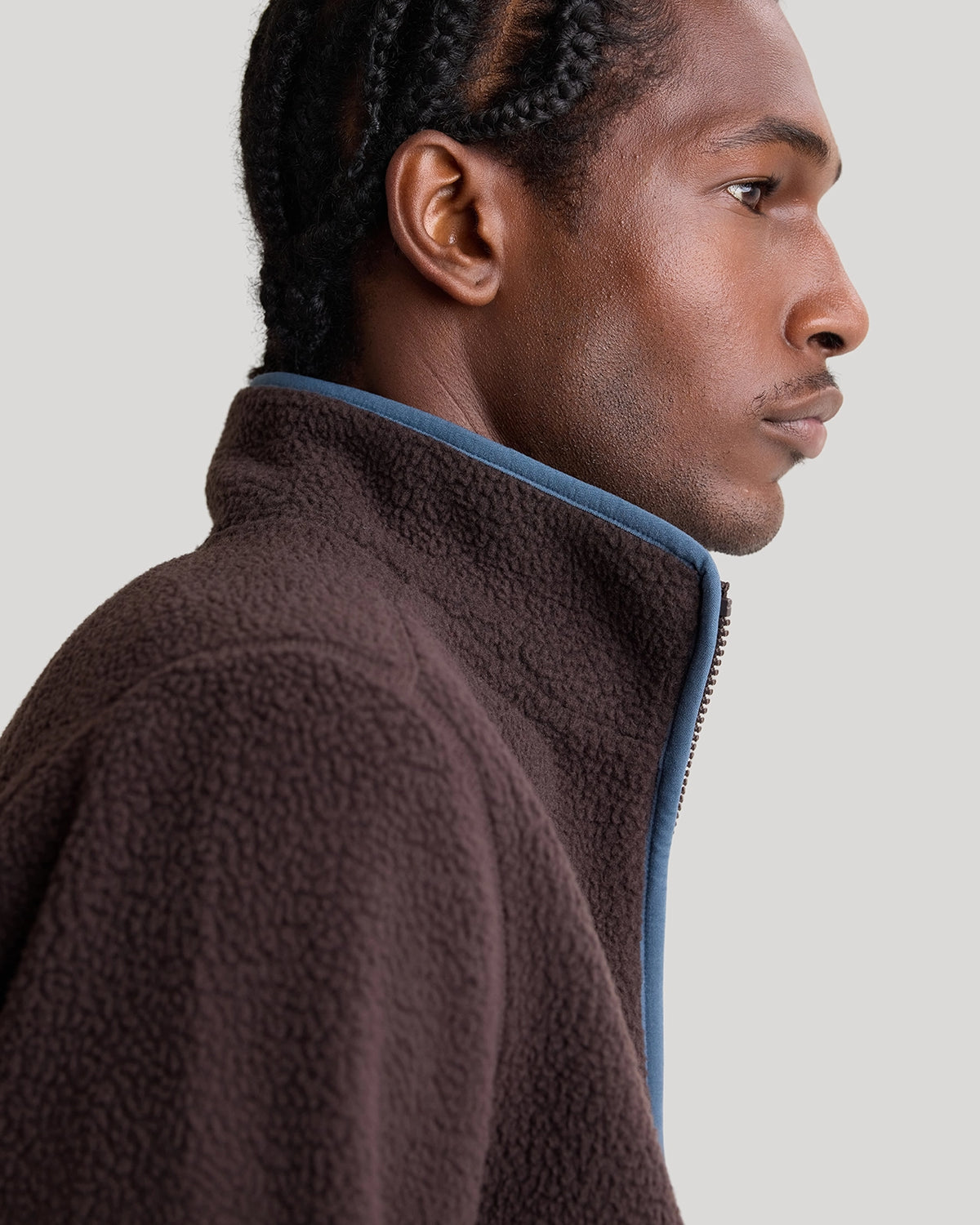 The Soft Luxe Berber Full Zip Jacket - Chocolate Torte