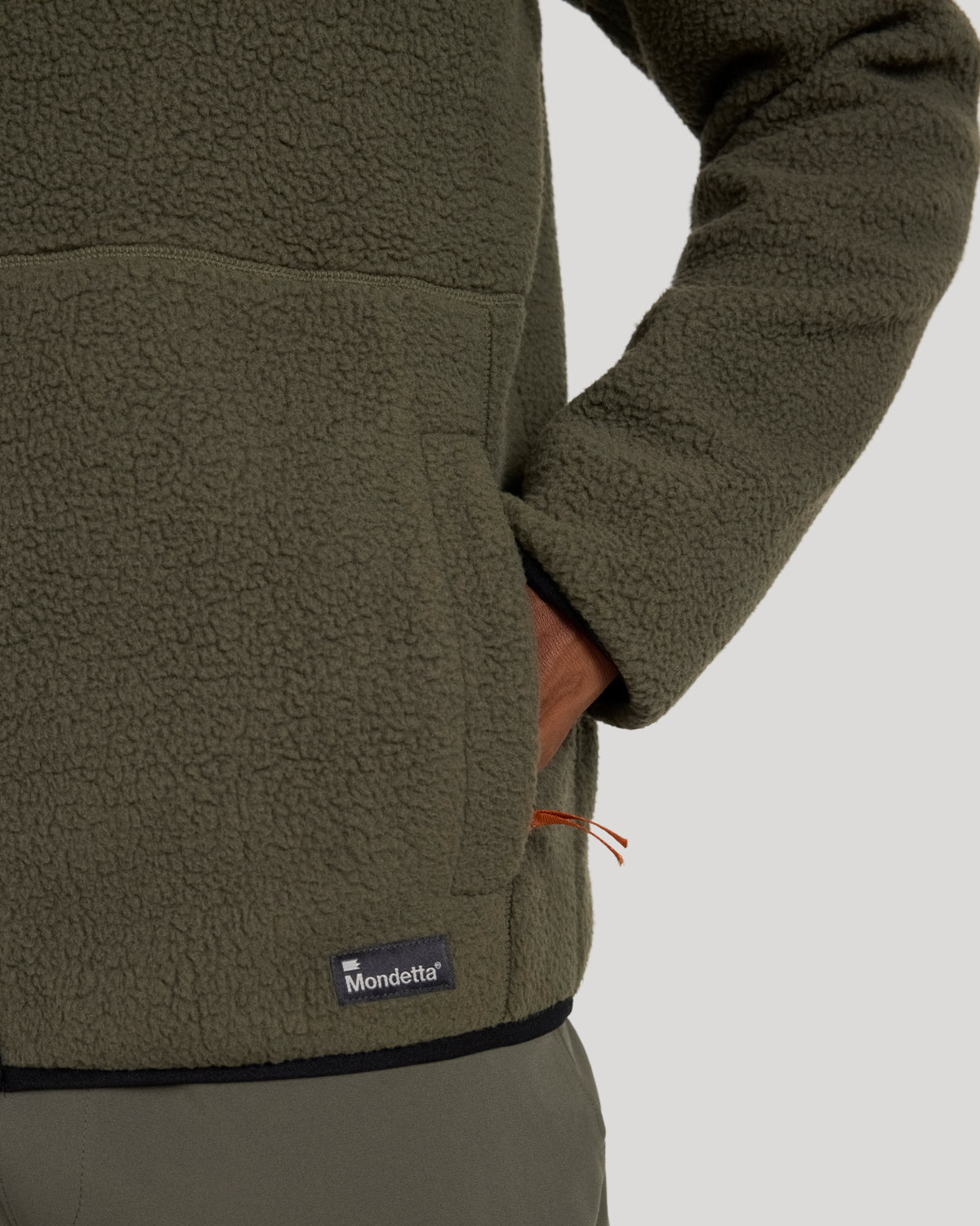 The Soft Luxe Berber Full Zip Jacket - Kambaba Green