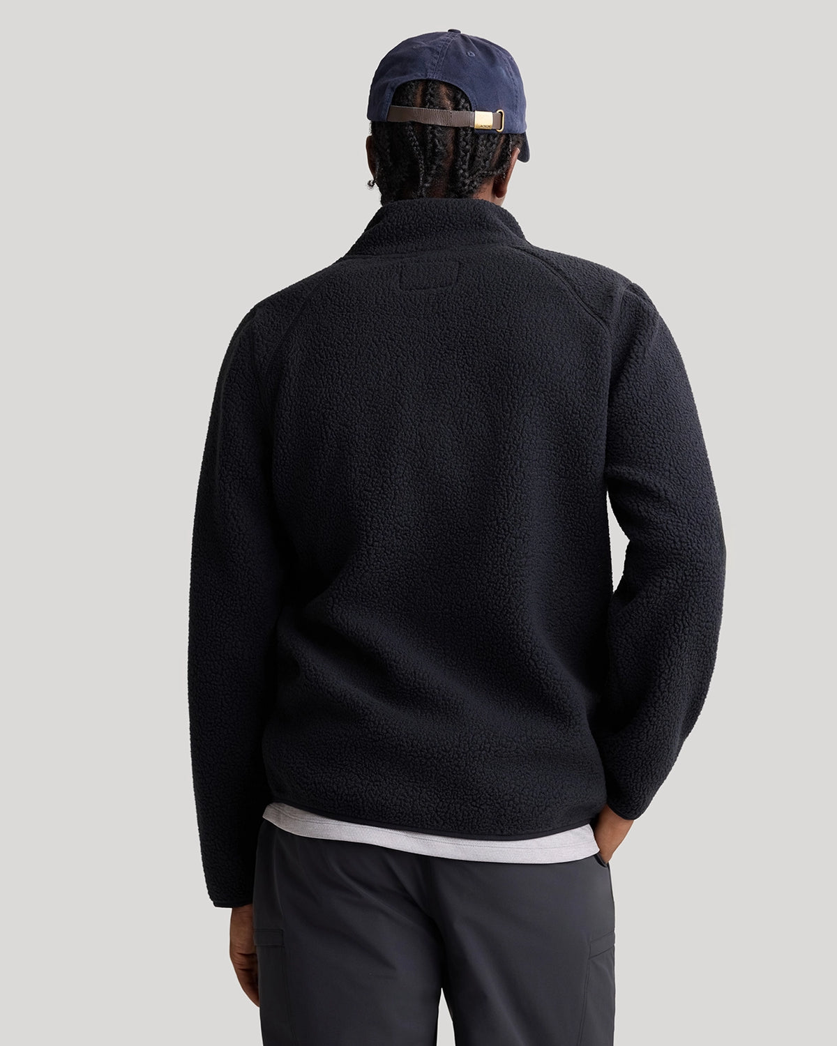 The Soft Luxe Berber Full Zip Jacket - Black