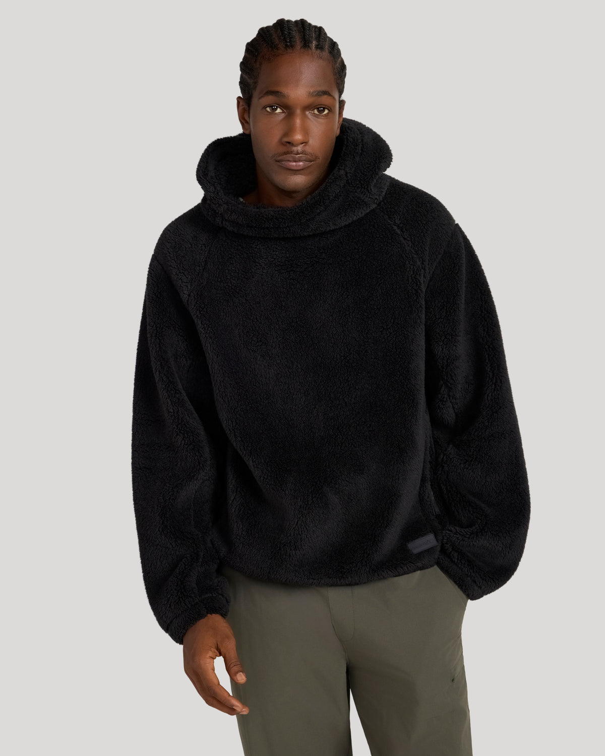 The Power Fleece Popover Hoodie - Black