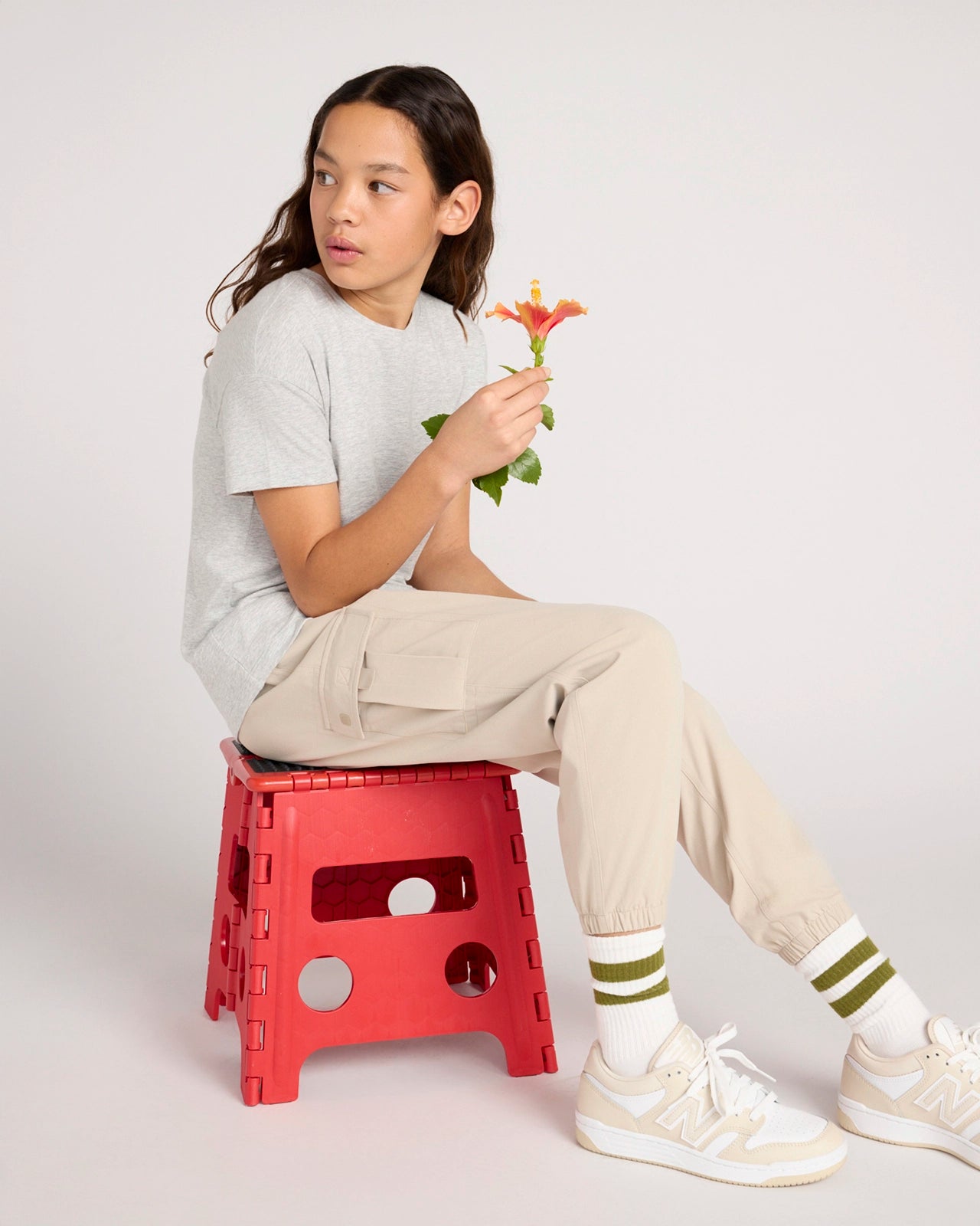 The Active Organic Cotton + TENCEL™ Modal Tee - Heather Grey