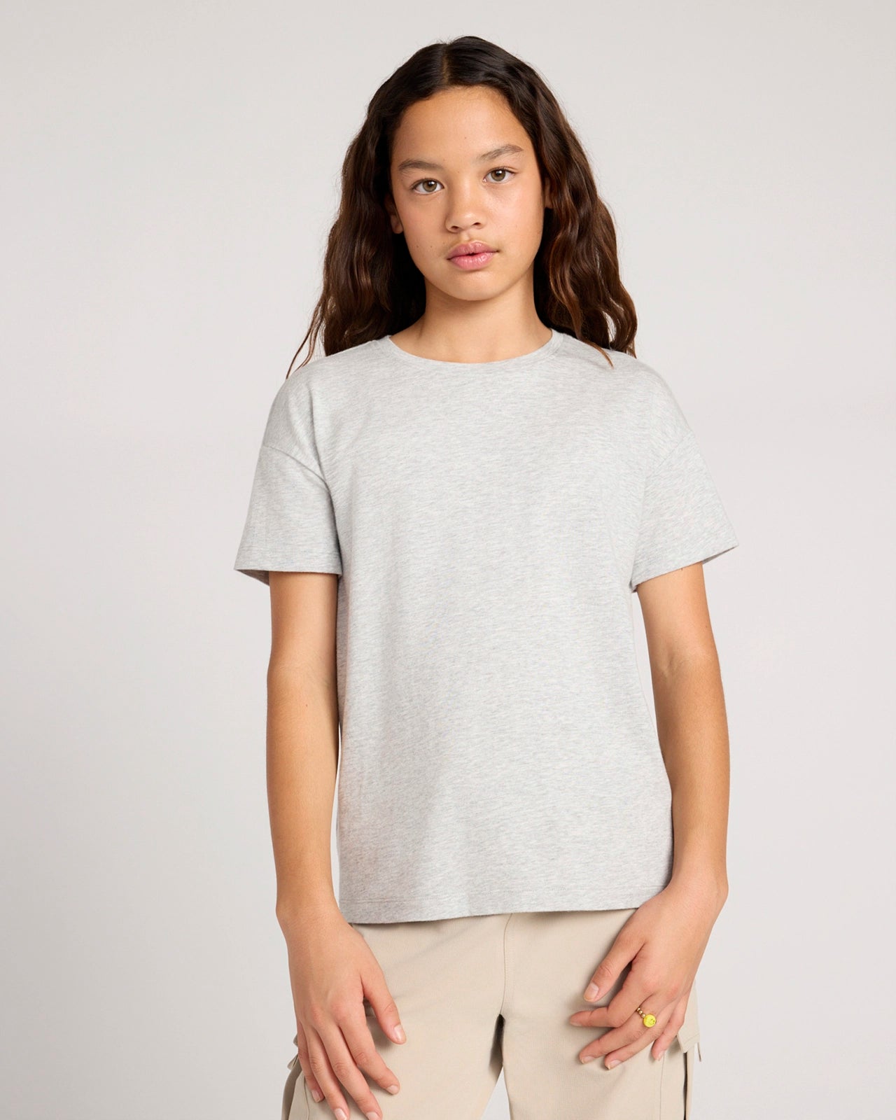 The Active Organic Cotton + TENCEL™ Modal Tee - Heather Grey
