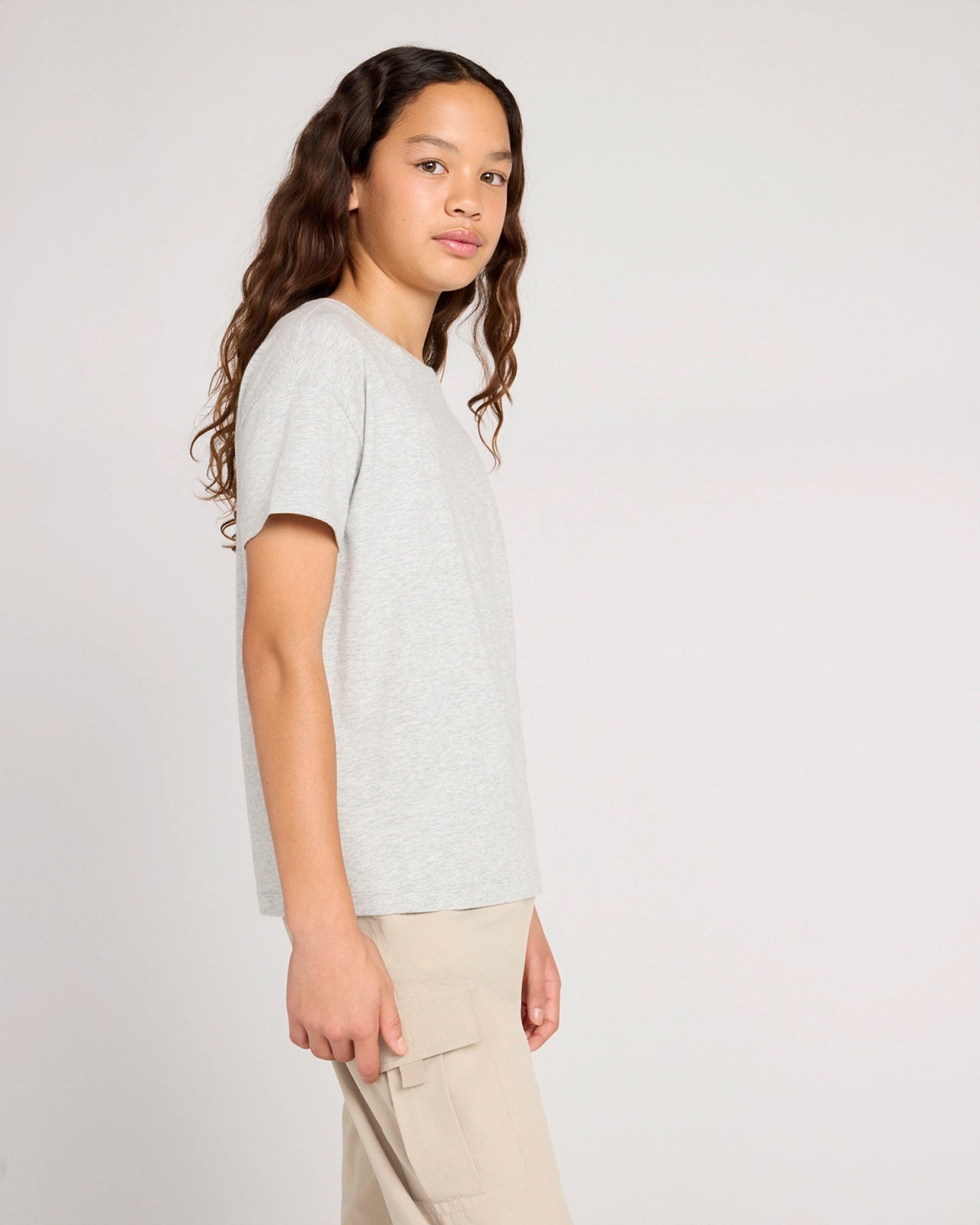 The Active Organic Cotton + TENCEL™ Modal Tee - Heather Grey
