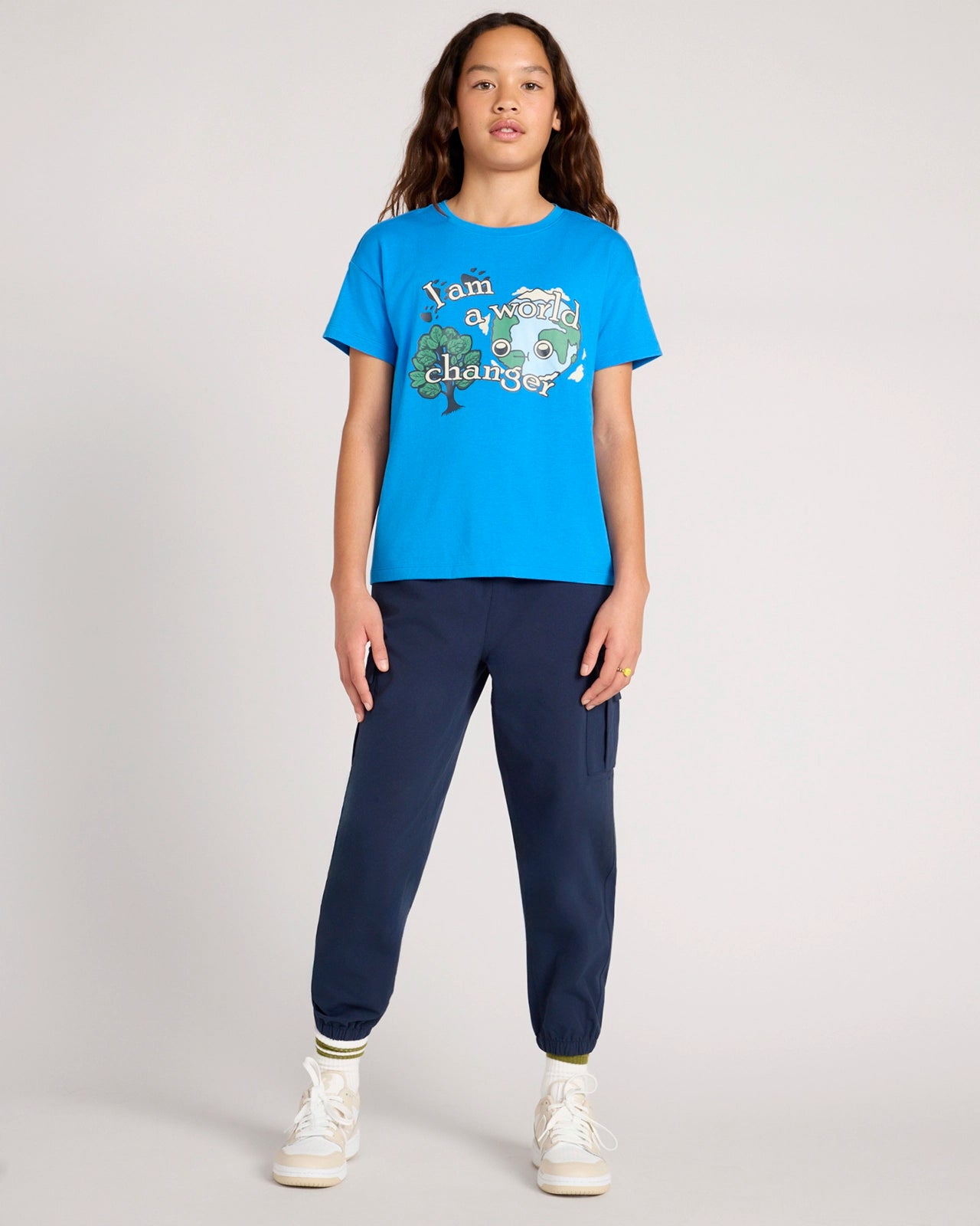 The Active Organic Cotton + TENCEL™ Modal Graphic Tee - French Blue