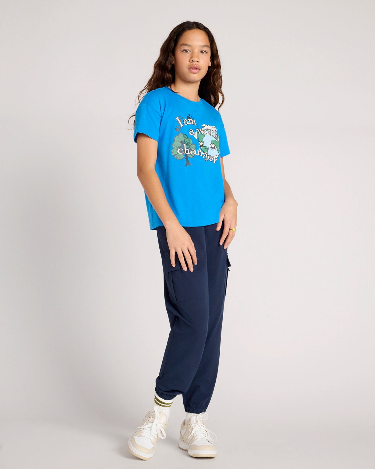 The Active Organic Cotton + TENCEL™ Modal Graphic Tee - French Blue