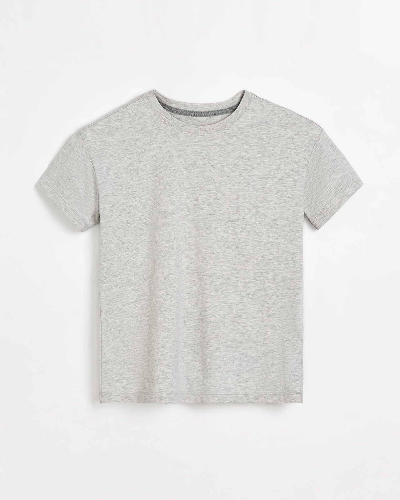 The Kids Active Organic Cotton Basic Tee - Heather Grey