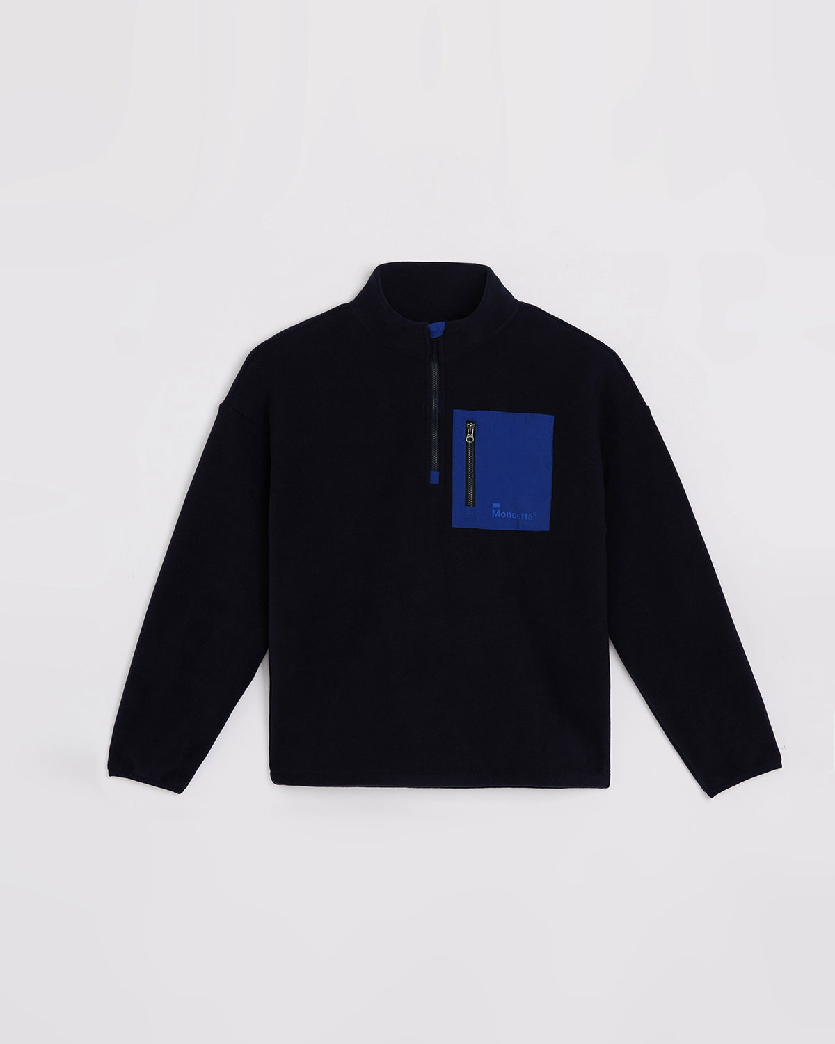The Soft Luxe Boys’ Smooth Fleece Half Zip Top - Navy