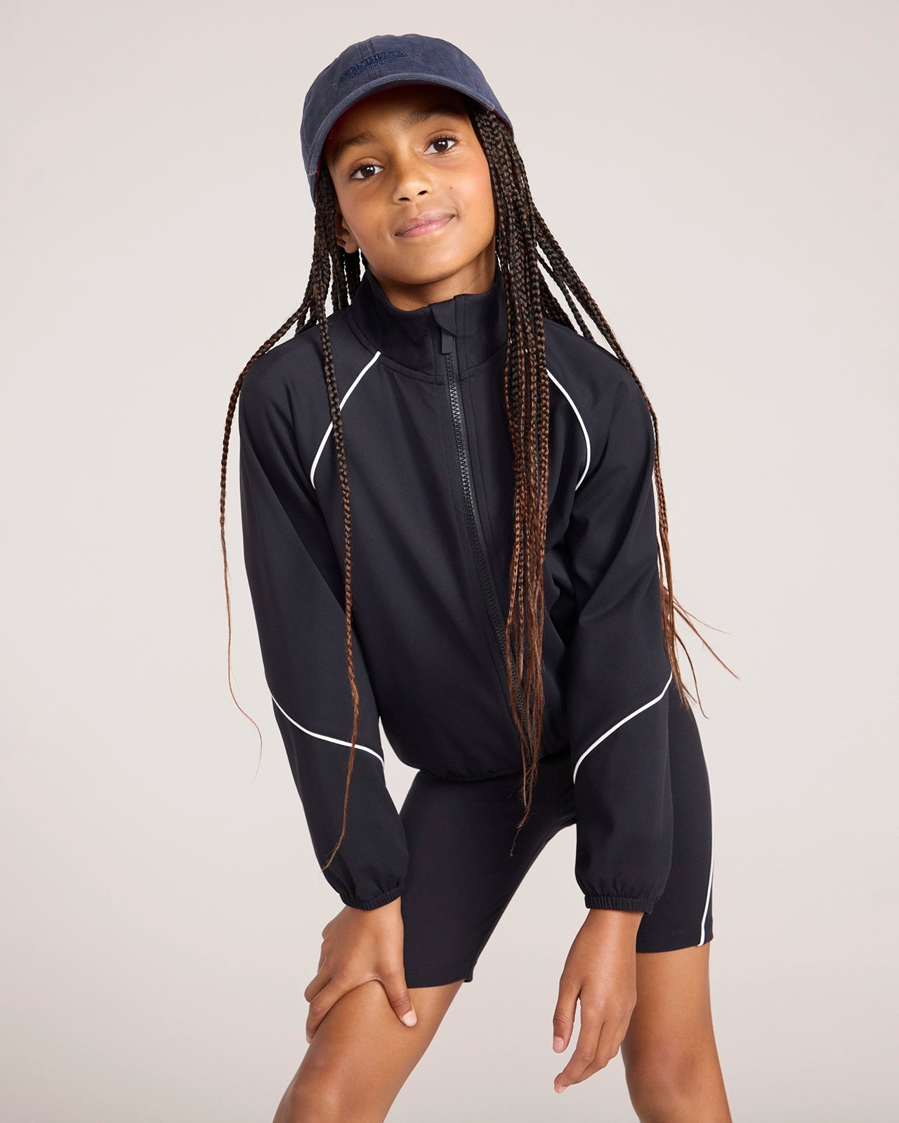 The Active GRS Certified Recycled Nylon Retro Jacket - Black