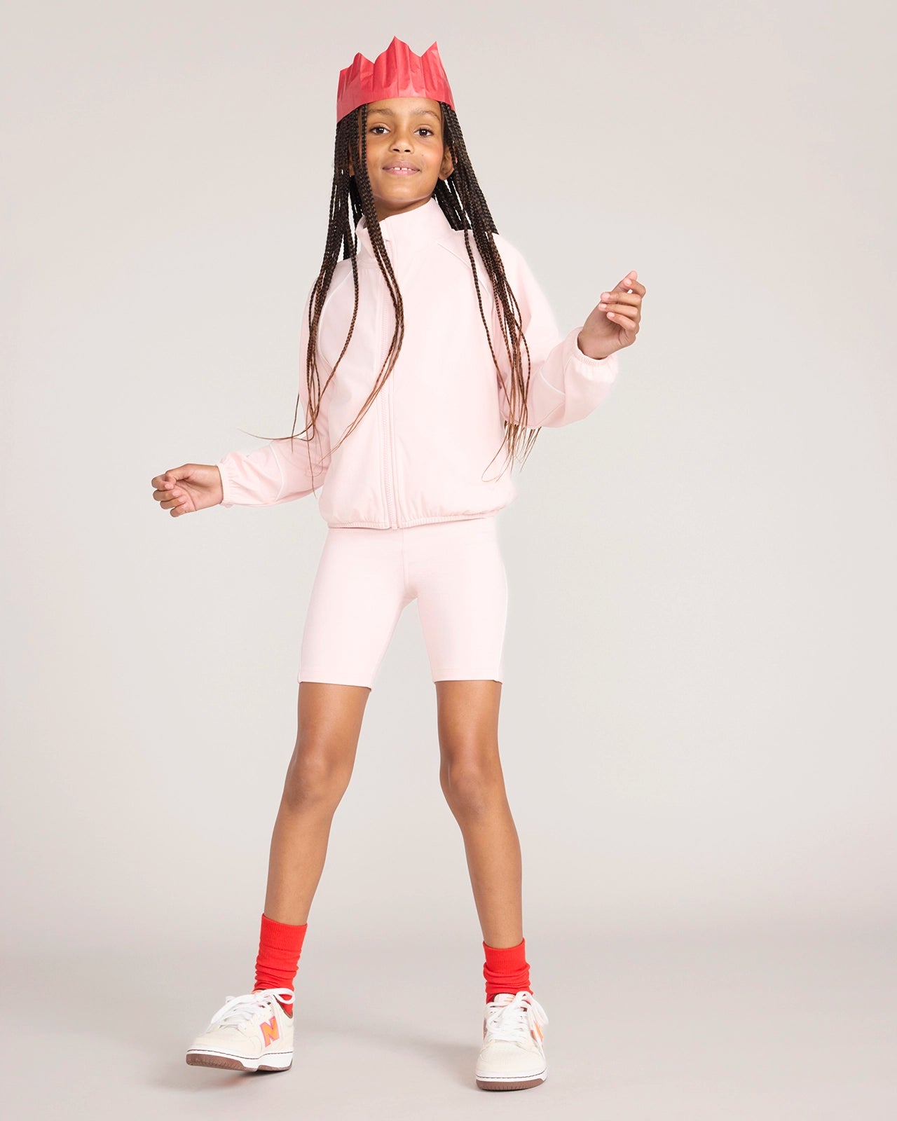 The Active GRS Certified Recycled Nylon Retro Jacket - Light Pink