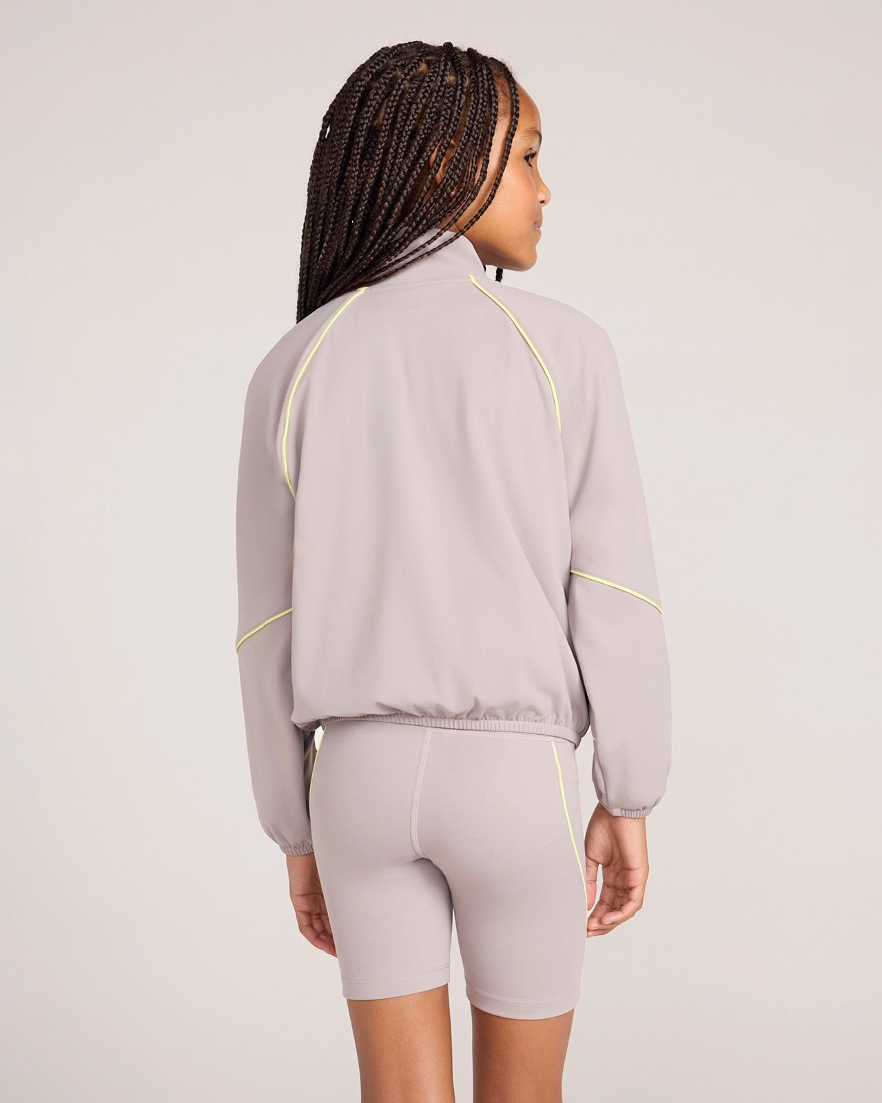 The Active GRS Certified Recycled Nylon Retro Jacket - Light Grey