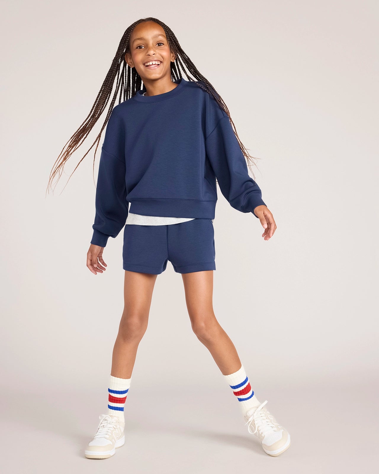 The Soft Luxe Sweatshirt - Navy Blazer