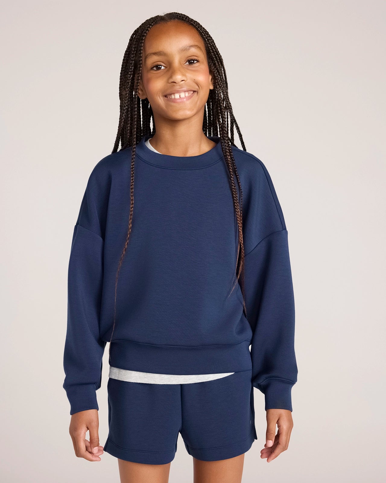 The Soft Luxe Sweatshirt - Navy Blazer