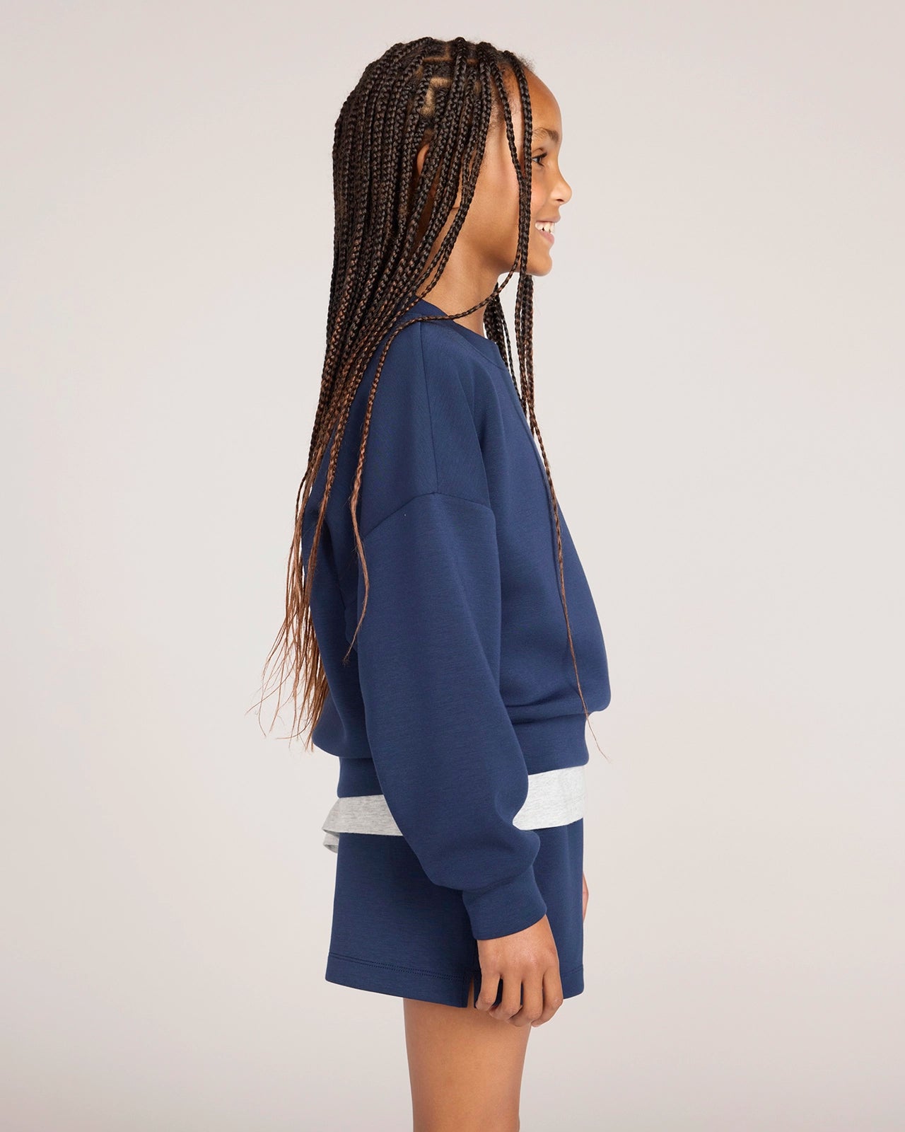 The Soft Luxe Sweatshirt - Navy Blazer