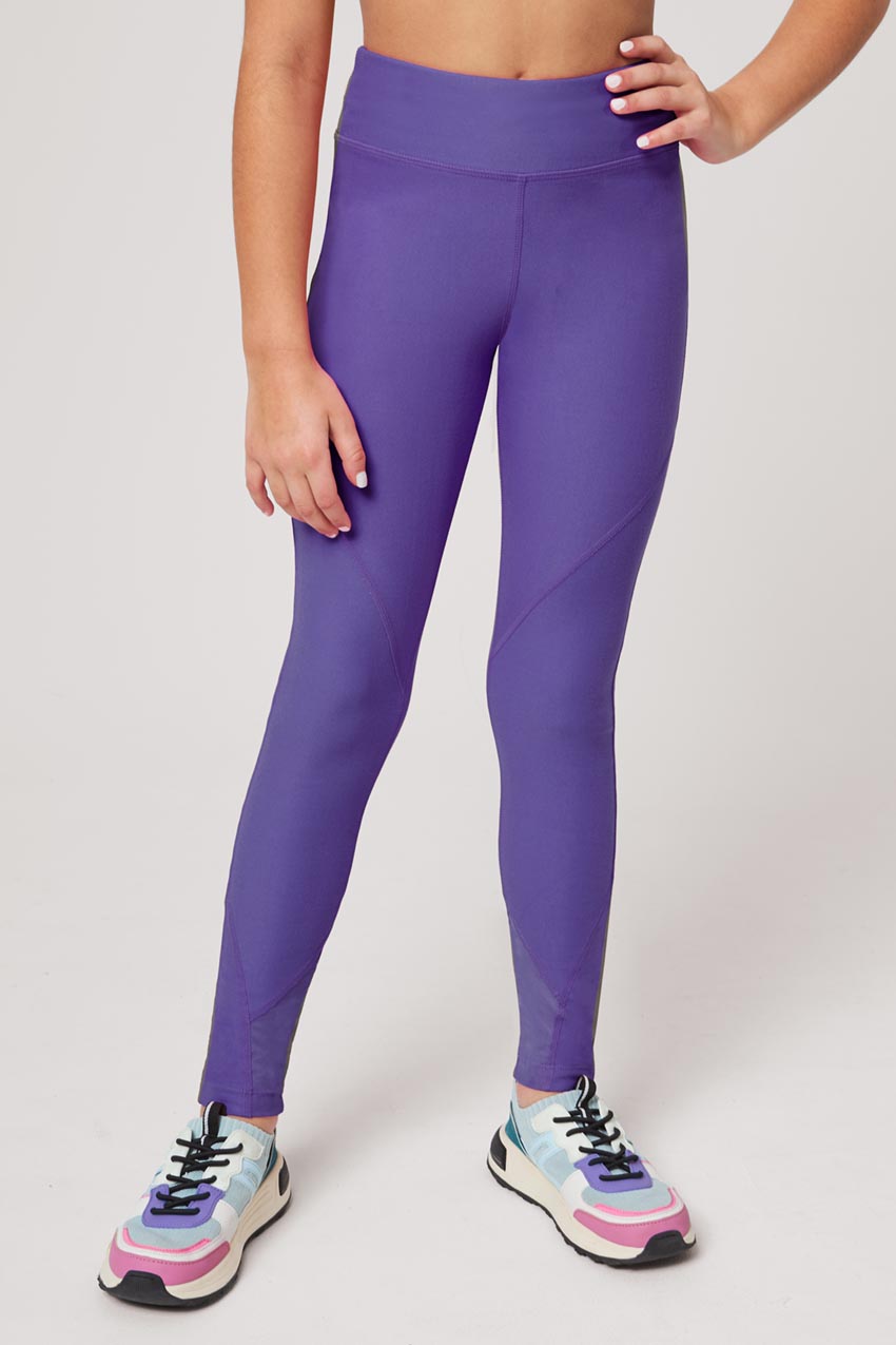 Girls leggings with mesh hotsell