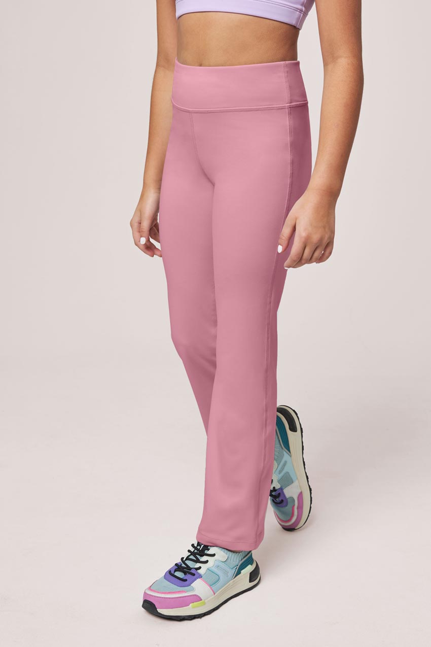 Bootcut Pink Yoga Pants Girls' Bootcut Pant Pink Mauve Mondetta