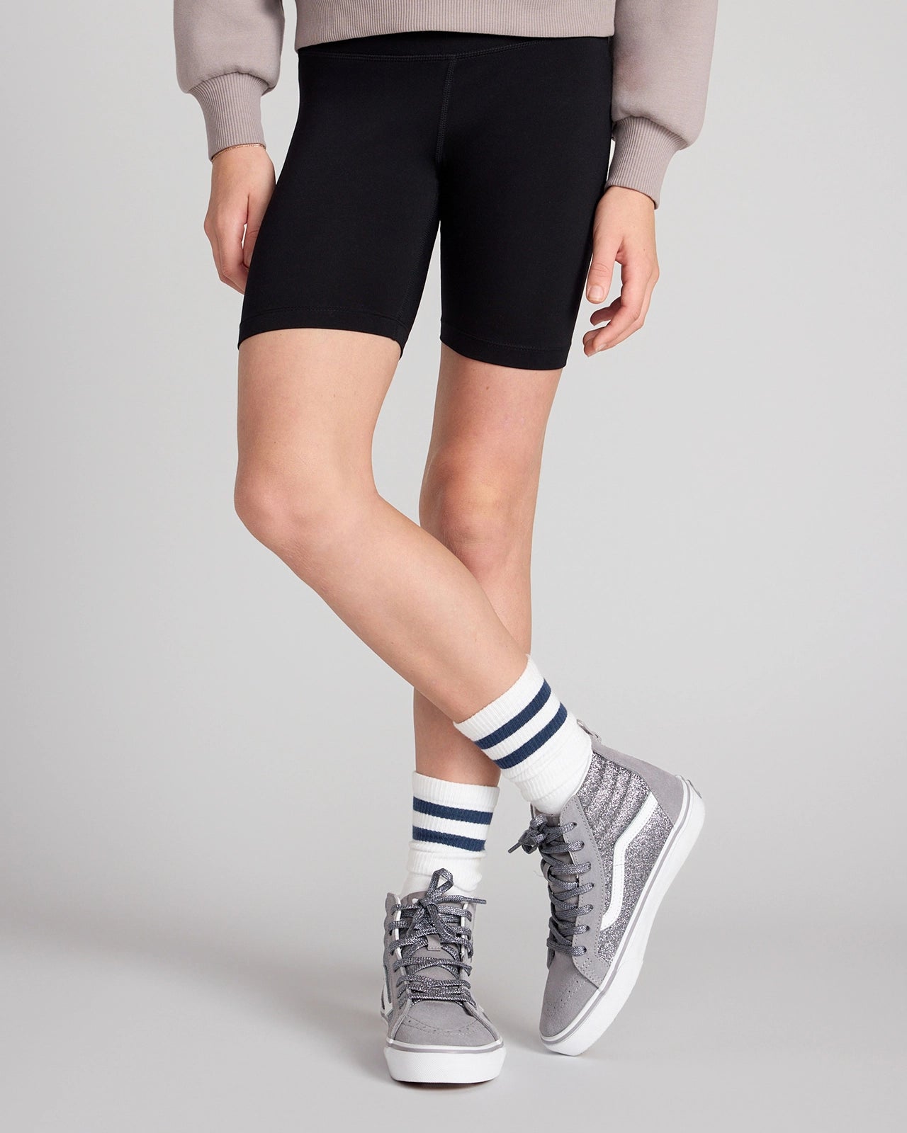 The Girls' Active Soft GRS Certified Recycled Poly Bike Short - Black