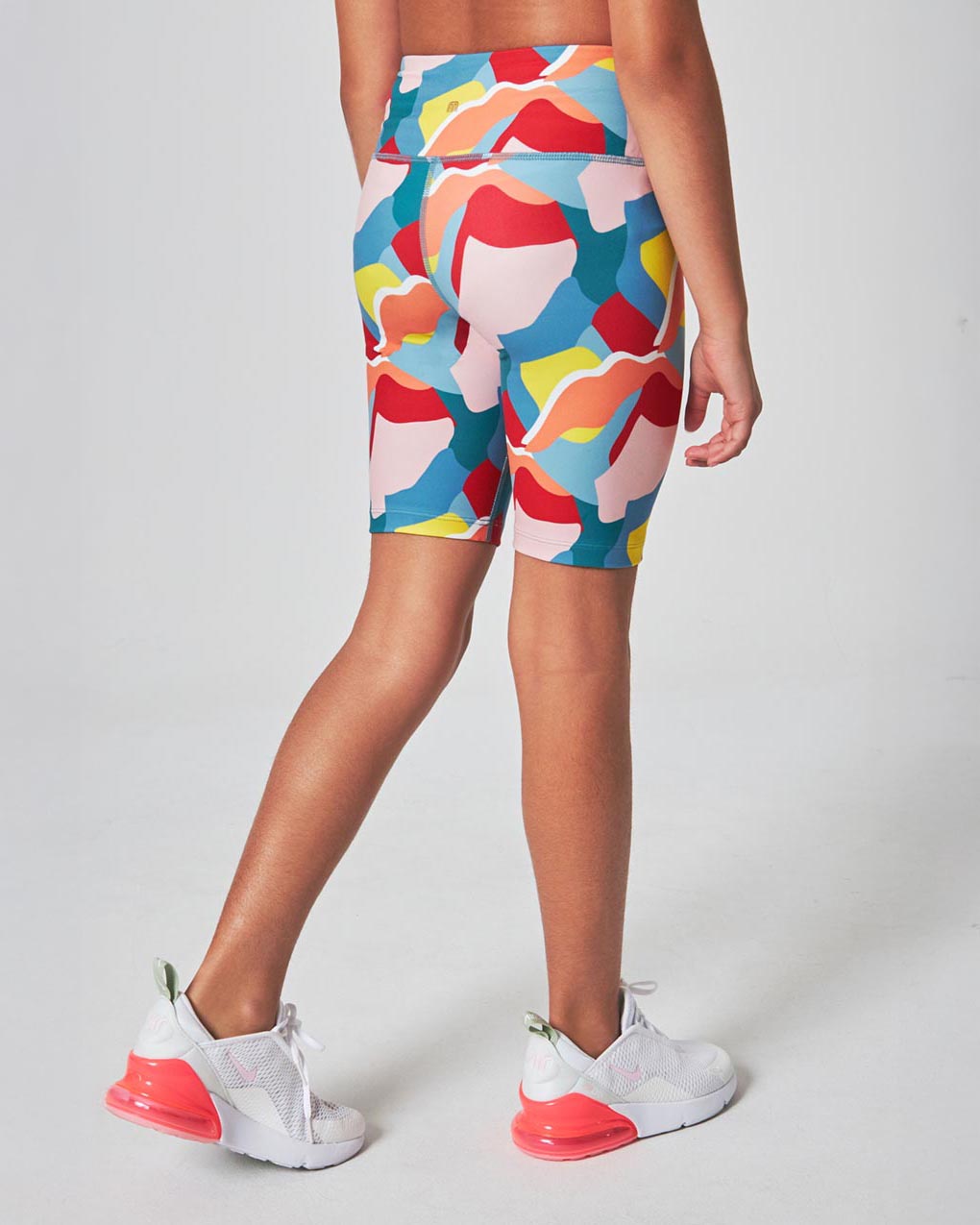 The Girls' Active Soft GRS Certified Recycled Poly Bike Short - Joyful Multi