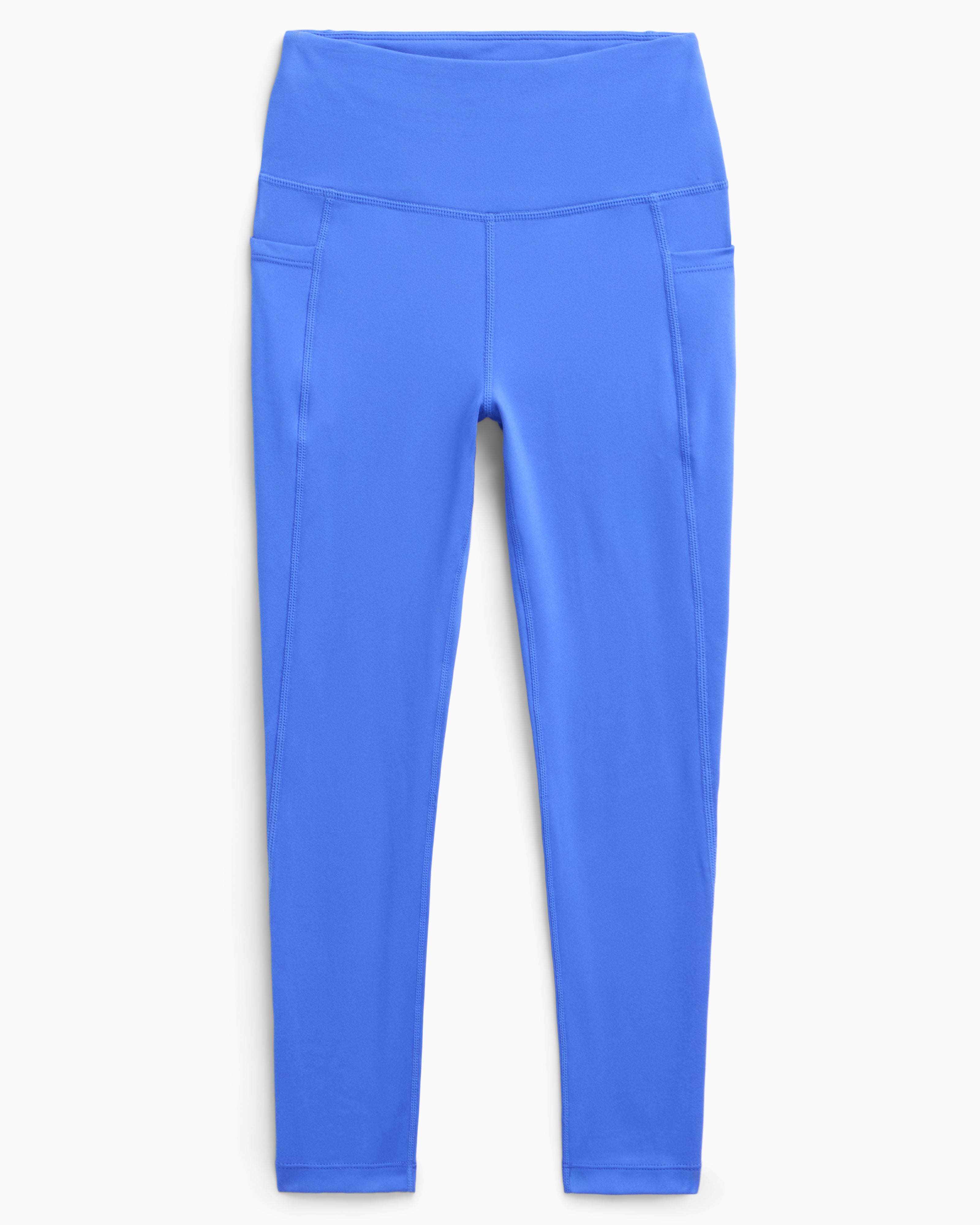 The Girls' Active Stretch GRS Certified Recycled Poly 7/8 Legging - Dazzling Blue