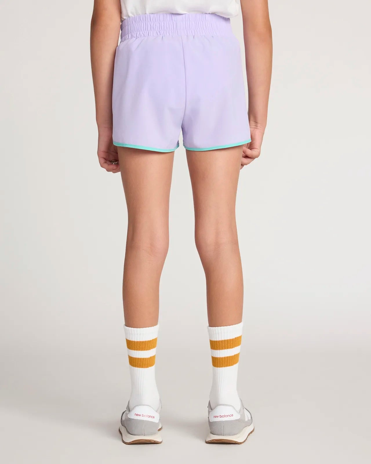 Active Short with Piping - Pastel Lilac