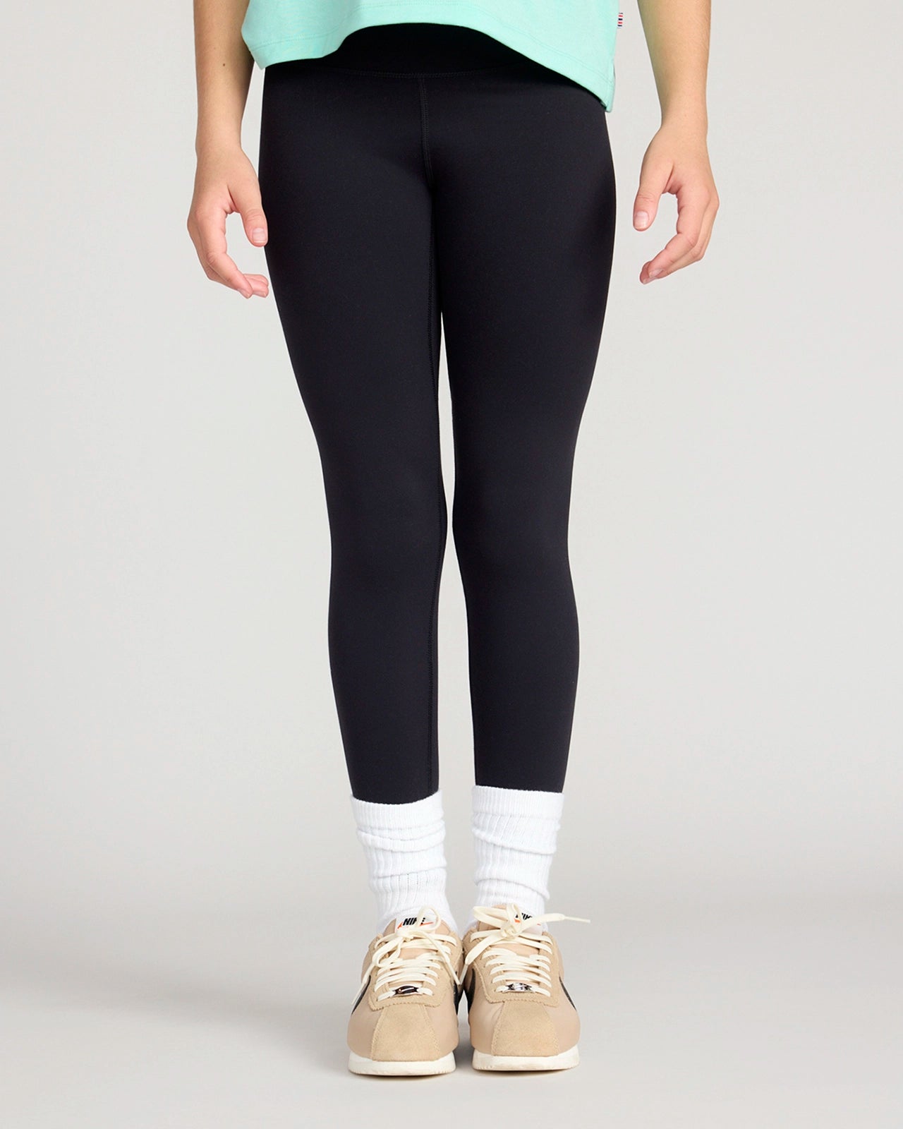 The Kids' Active Buttery-Soft GRS Certified Recycled Nylon Legging - Black