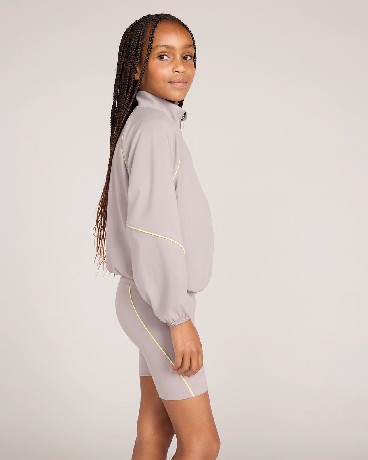 The Active Retro Bike Short - Light Grey