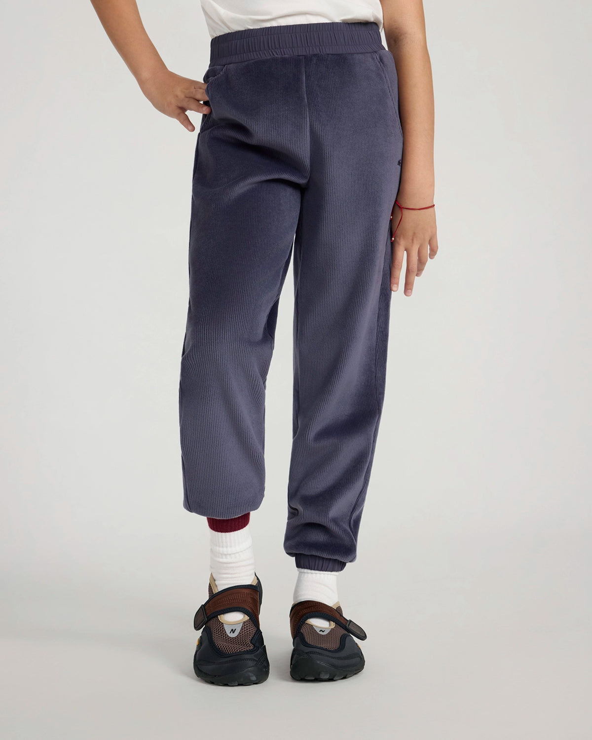 The Soft Luxe Girls’ Cozy Corduroy Jogger - Deep Purple