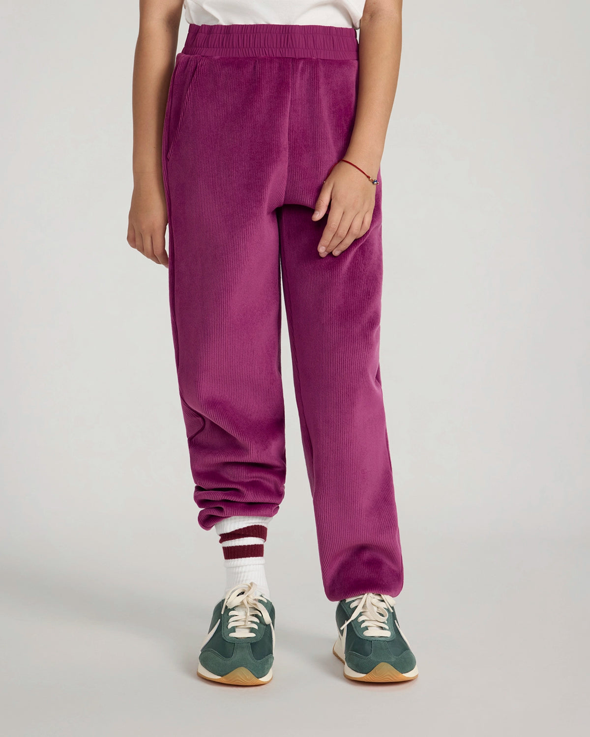 The Soft Luxe Girls’ Cozy Corduroy Jogger - Deep Pink