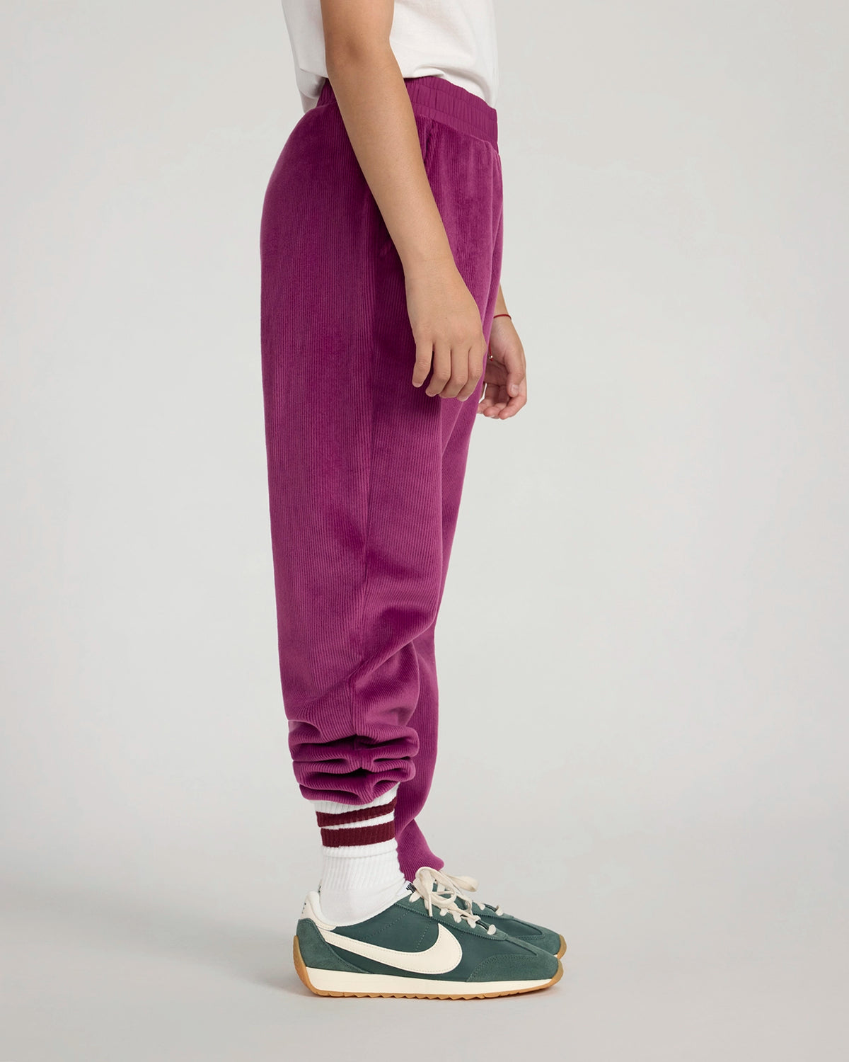 The Soft Luxe Girls’ Cozy Corduroy Jogger - Deep Pink