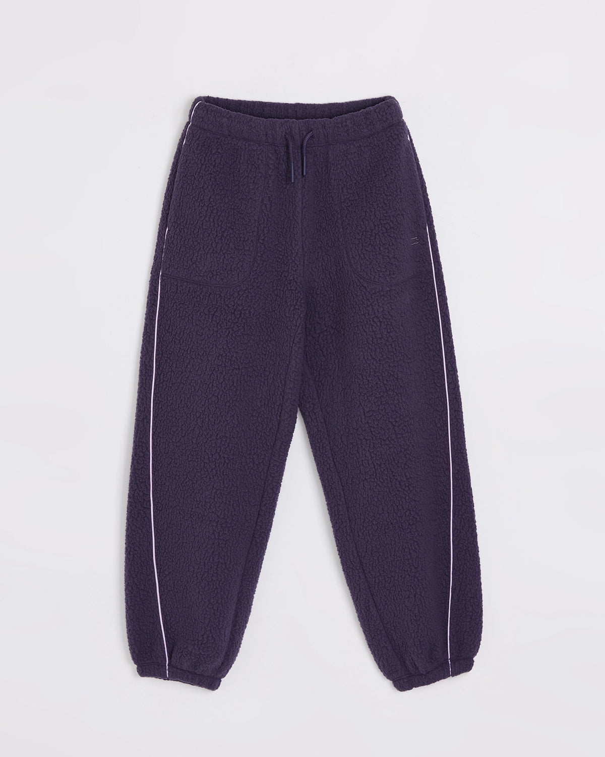The Soft Luxe Berber Piping Jogger - Purplish Grey