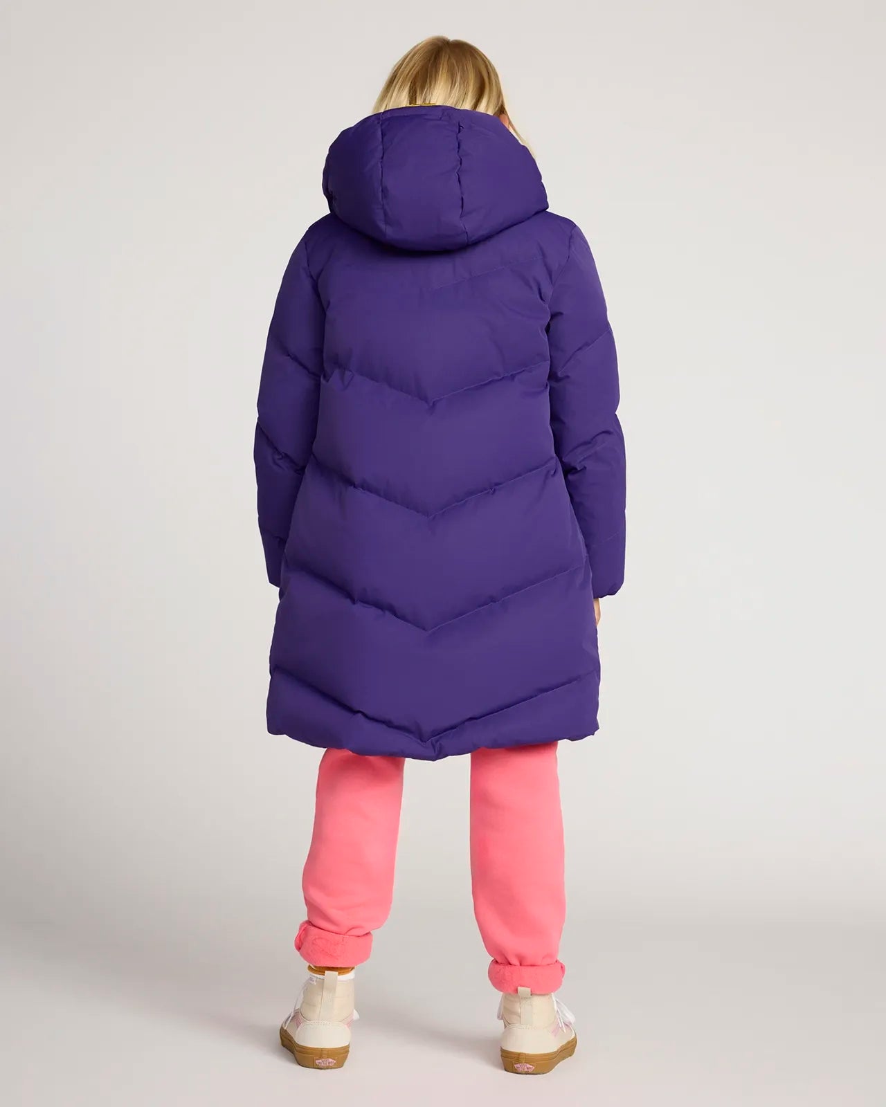 The Girls' Soft Stretch GRS Certified Recycled Polyester 3-Tier Dress - Purple
