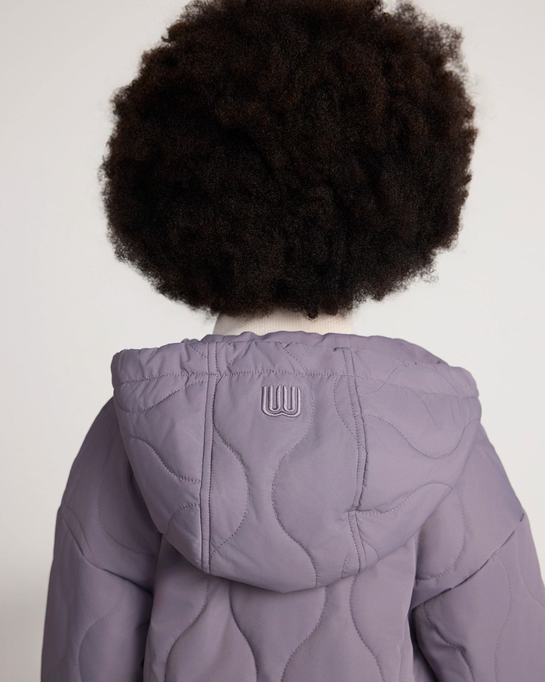 The Girls' Sorona™ Fill GRS Certified Recycled Polyester Longline Quilted Jacket - Purple