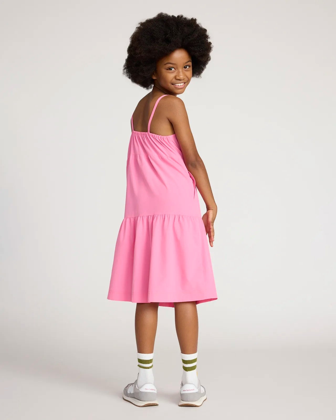 Girl's Three Tier Dress - Pink