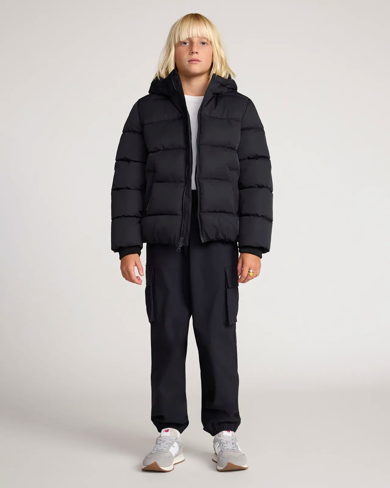 The Kids' Sorona™ Fill GRS Certified Recycled Polyester Puffer Jacket - Black