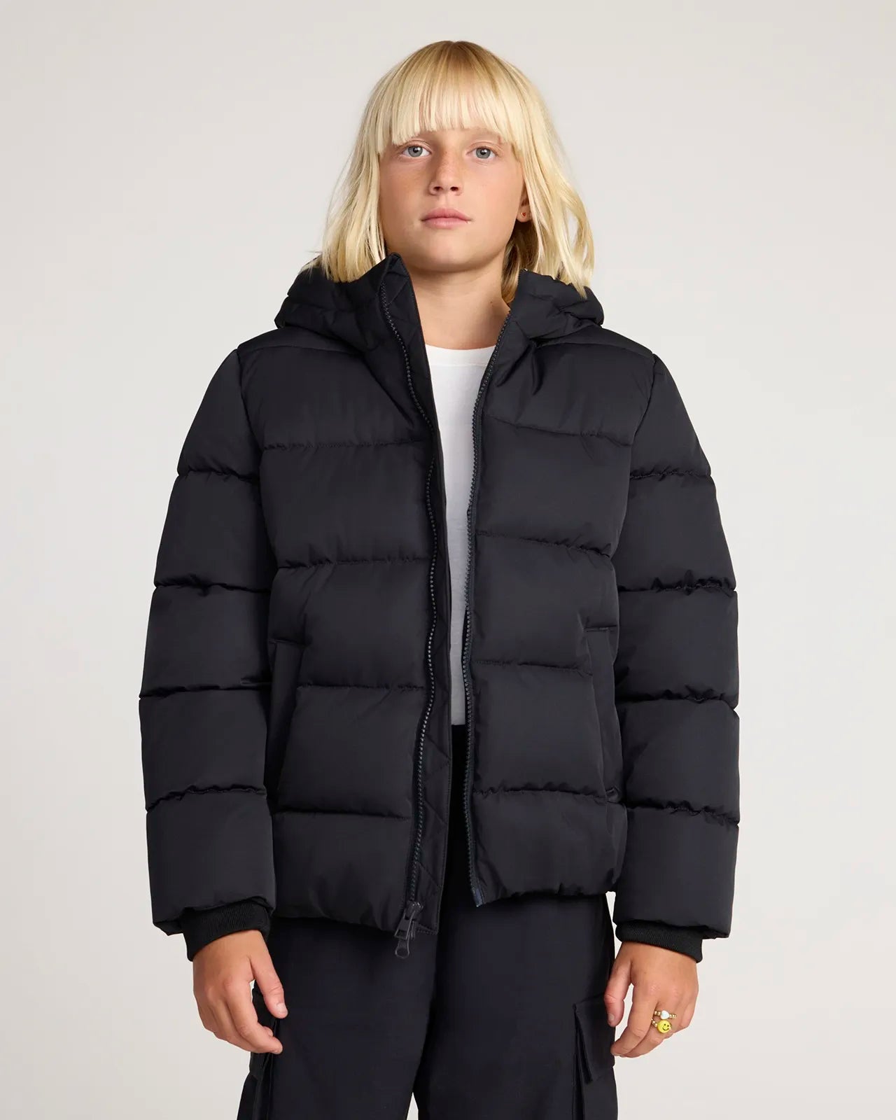 The Kids' Sorona™ Fill GRS Certified Recycled Polyester Puffer Jacket - Black
